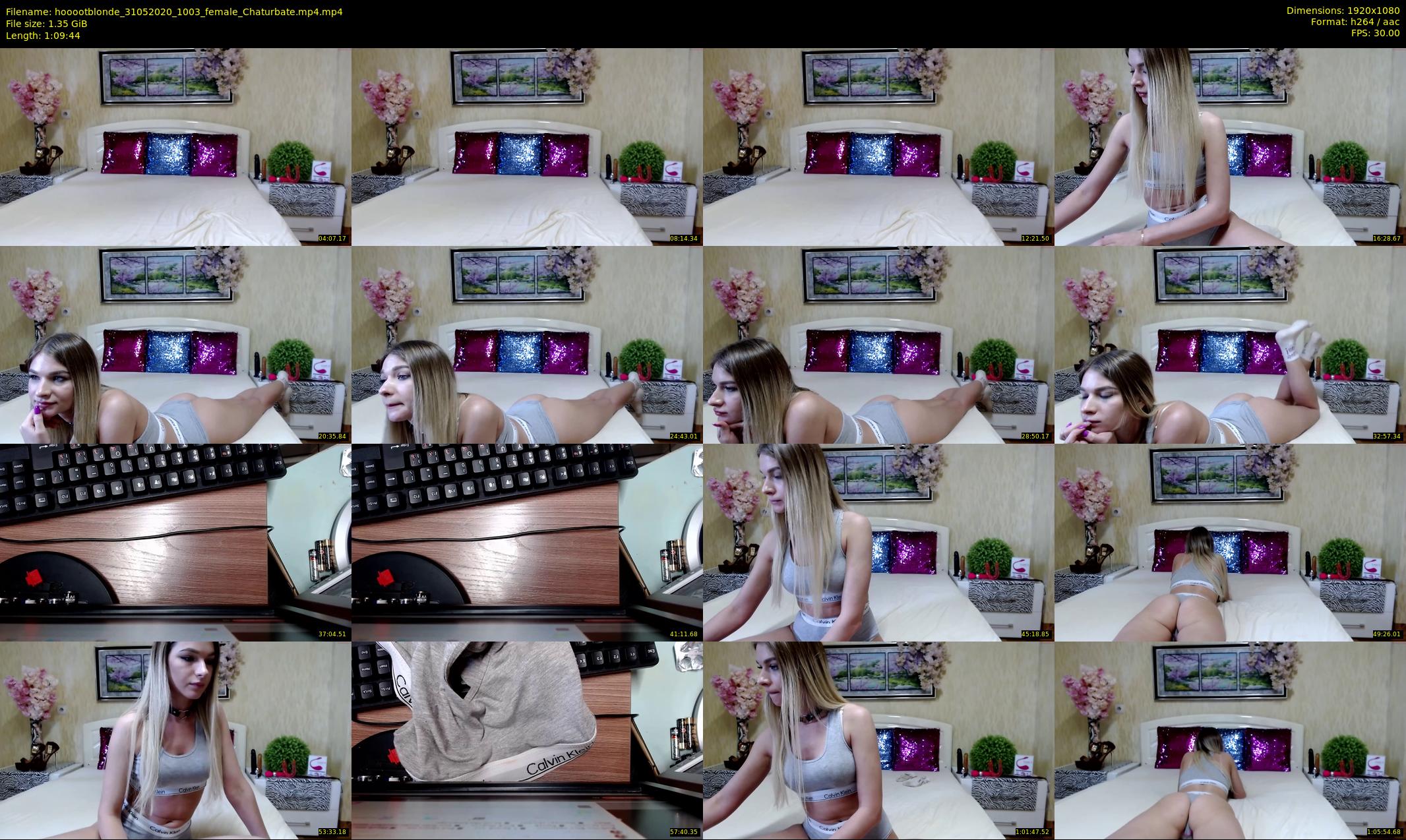 hooootblonde — 70 minute Chaturbate female cam show recording, 1080p, May 31, 2020