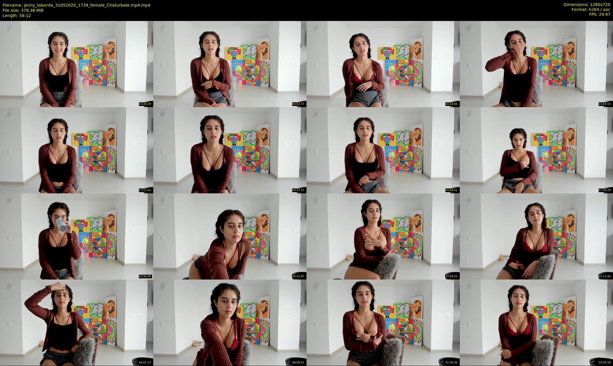 jenny_taborda — 59 minute Chaturbate female cam show recording, 720p, May 31, 2020