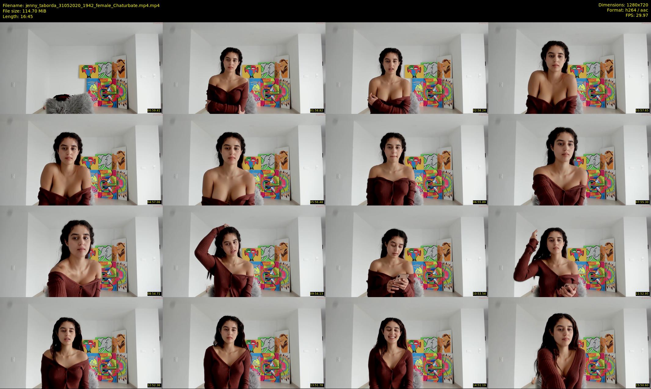 jenny_taborda — 17 minute Chaturbate female cam show recording, 720p, May 31, 2020