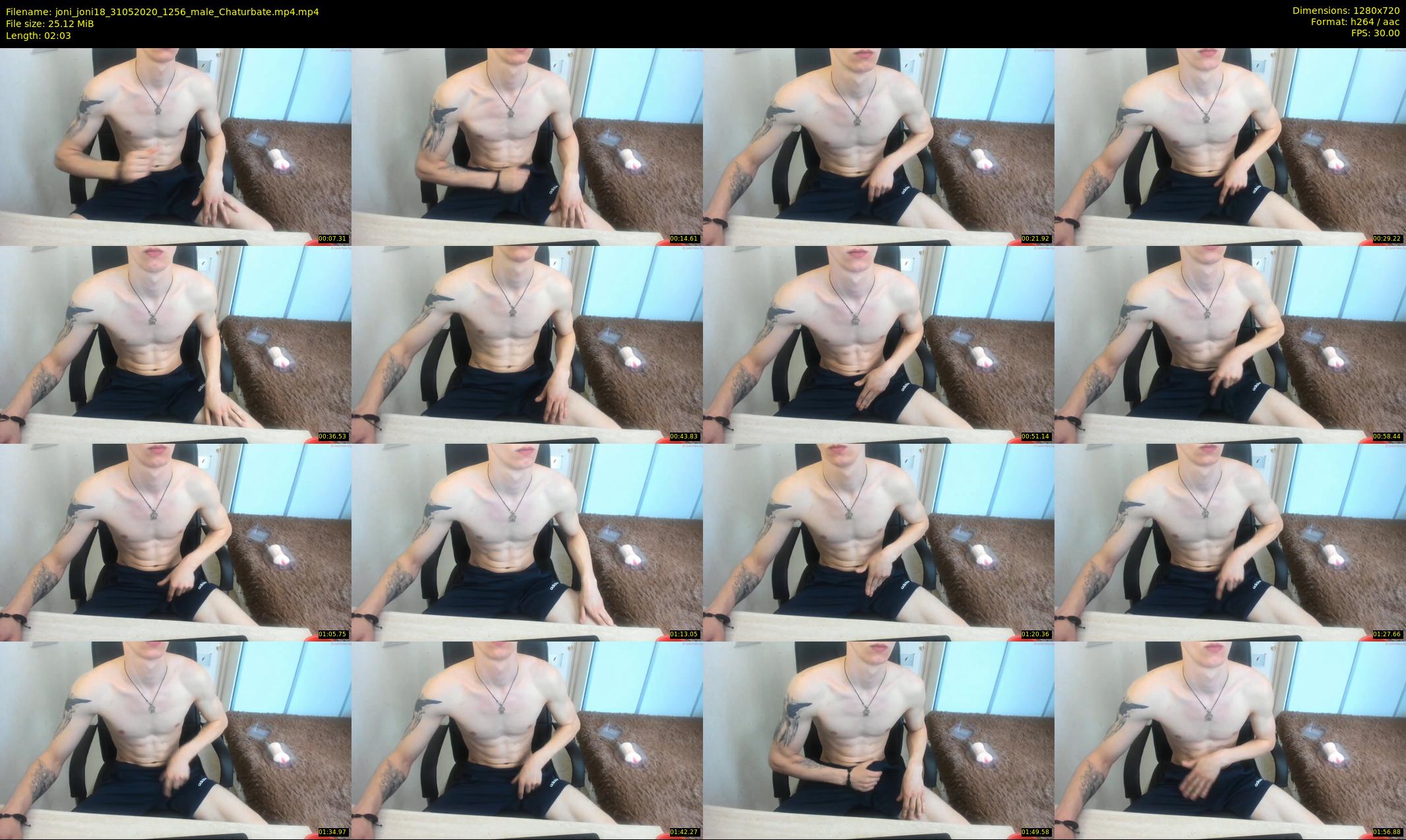 joni_joni18 — 3 minute Chaturbate male cam show recording, 720p, May 31, 2020