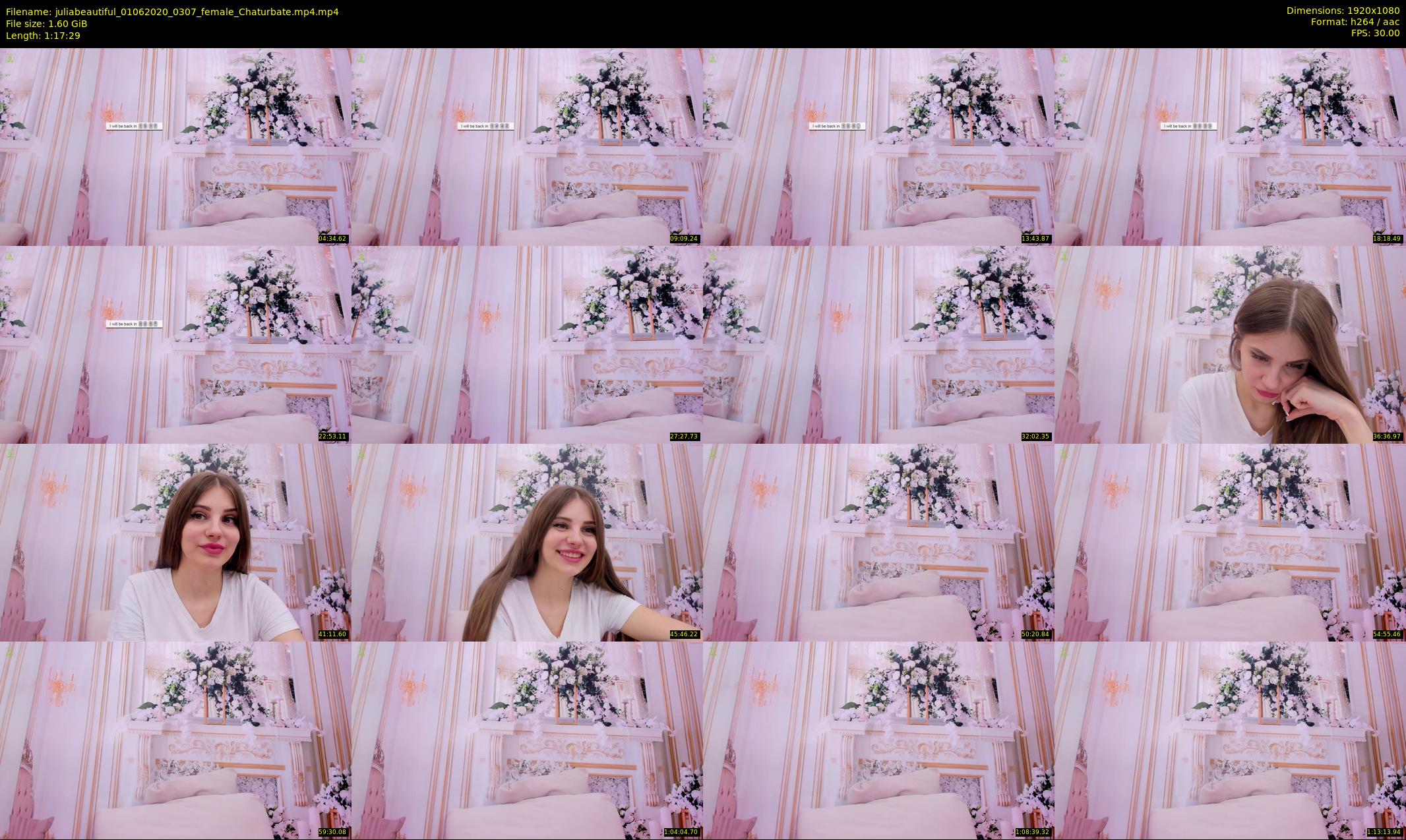 juliabeautiful — 78 minute Chaturbate female cam show recording, 1080p, Jun 1, 2020