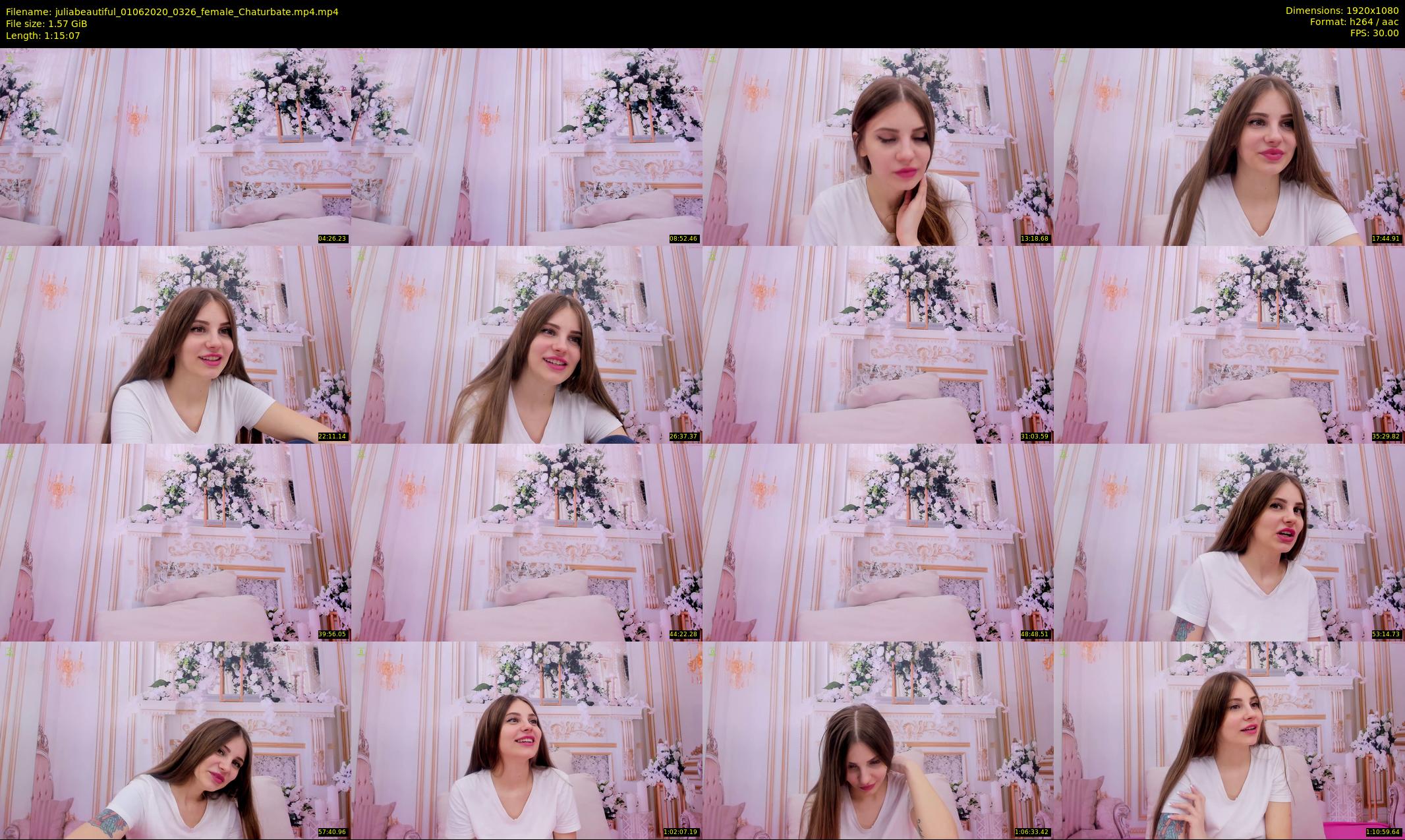 juliabeautiful — 76 minute Chaturbate female cam show recording, 1080p, Jun 1, 2020