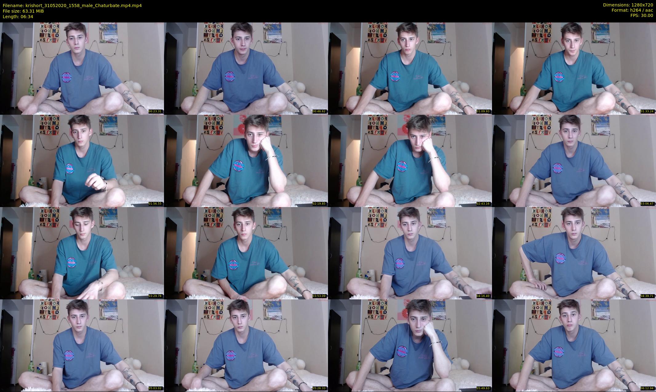 krishort — 7 minute Chaturbate male cam show recording, 720p, May 31, 2020