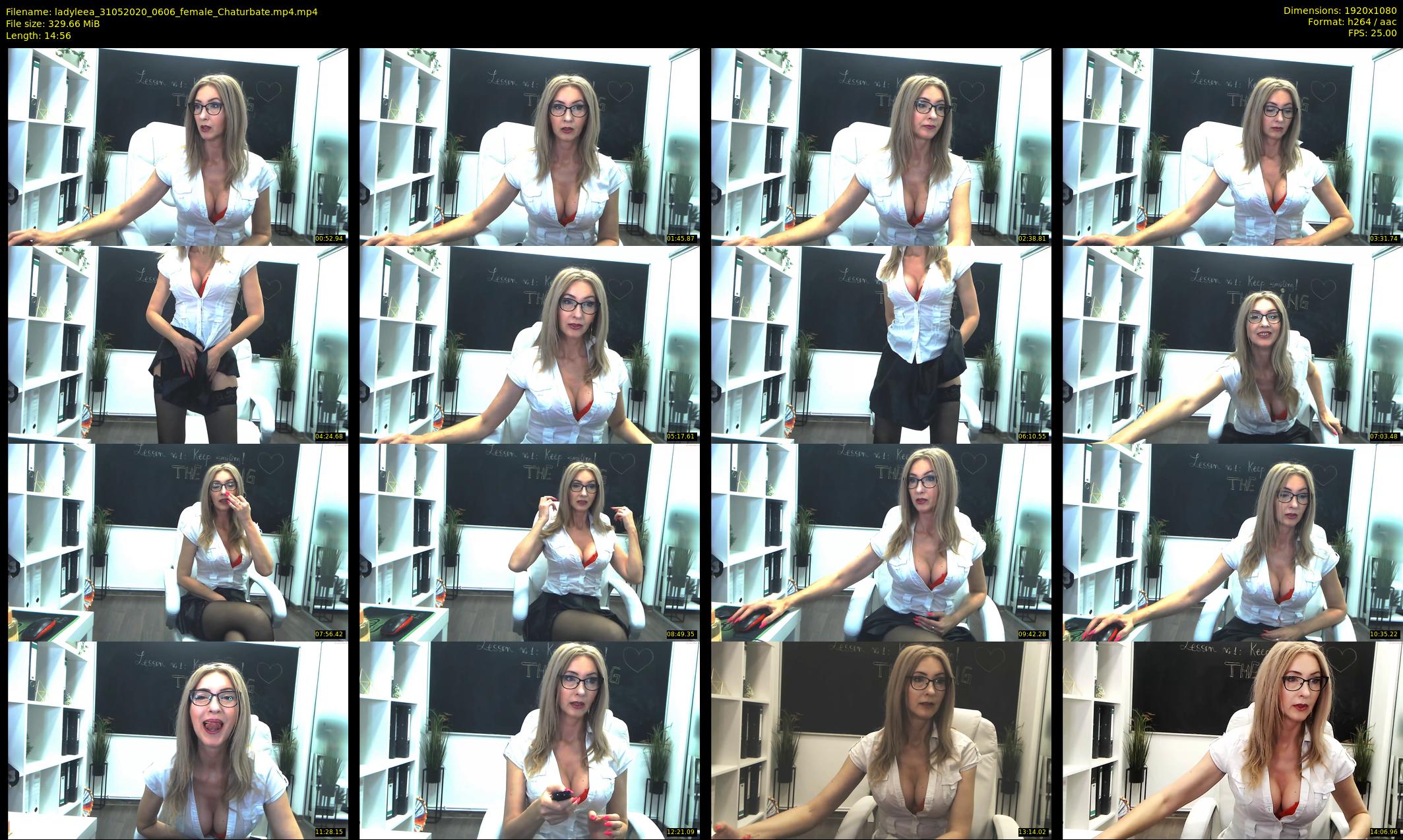 ladyleea — 15 minute Chaturbate female cam show recording, 1080p, May 31, 2020