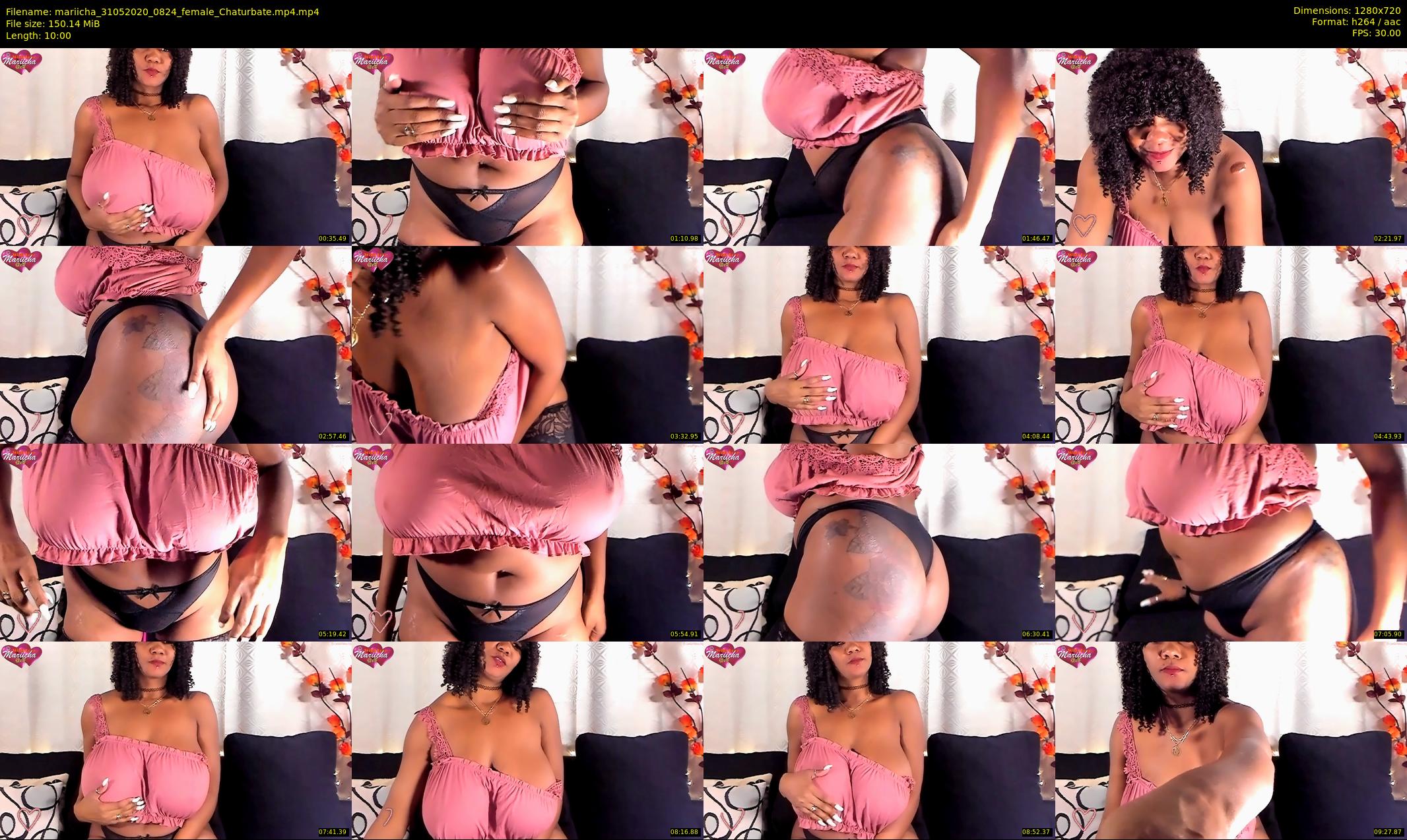 mariicha — 10 minute Chaturbate female cam show recording, 720p, May 31, 2020