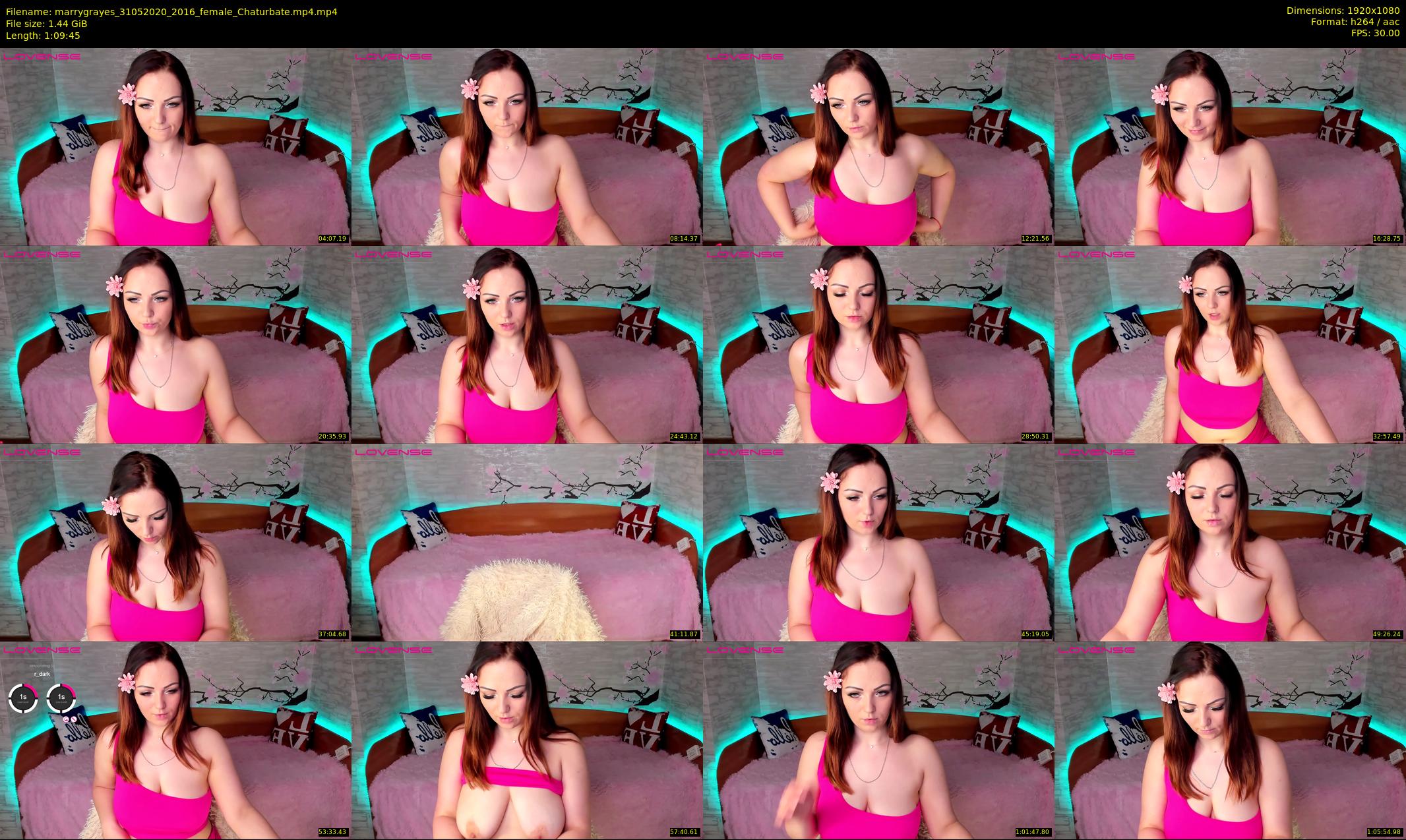 marrygrayes — 70 minute Chaturbate female cam show recording, 1080p, May 31, 2020