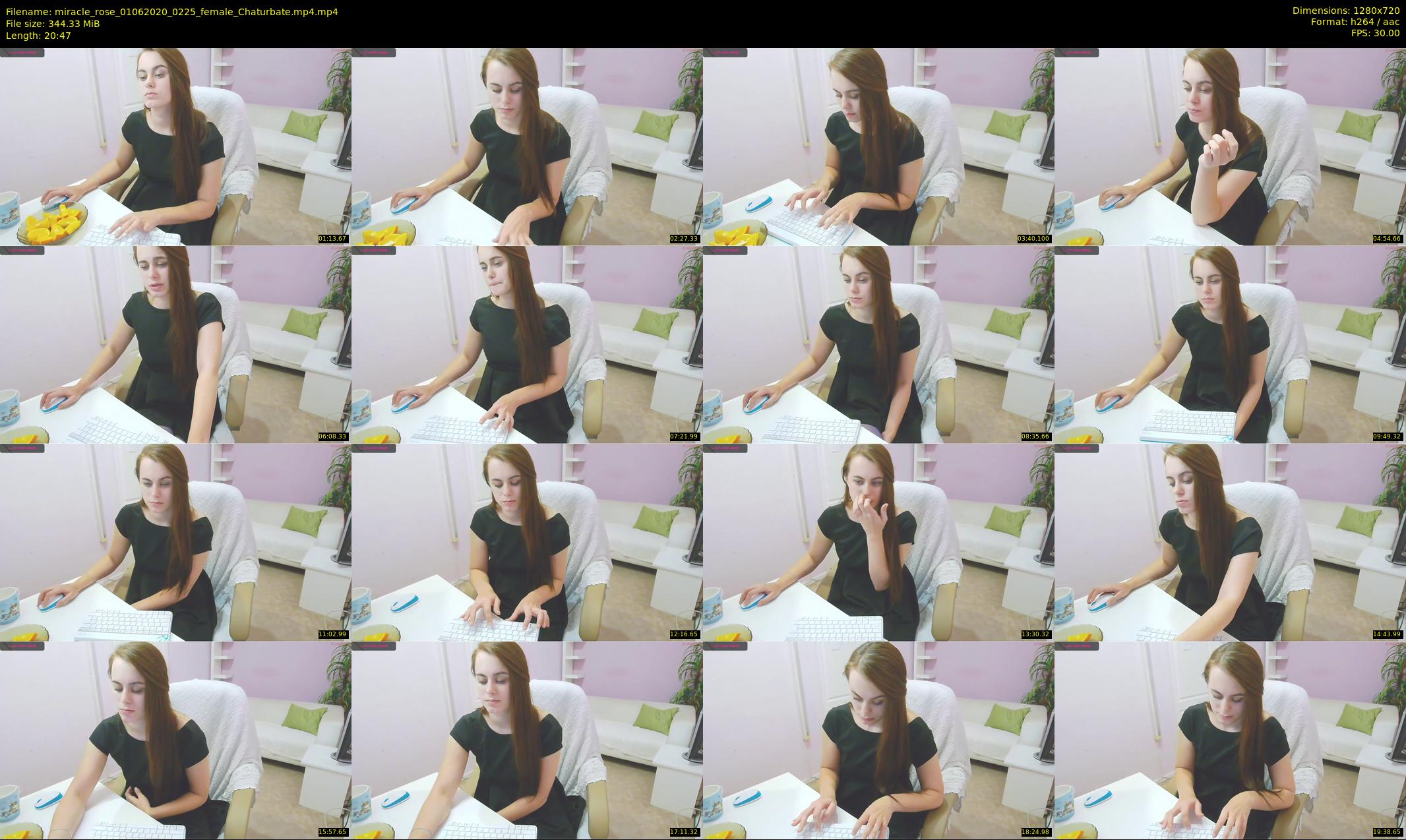 miracle_rose — 21 minute Chaturbate female cam show recording, 720p, Jun 1, 2020