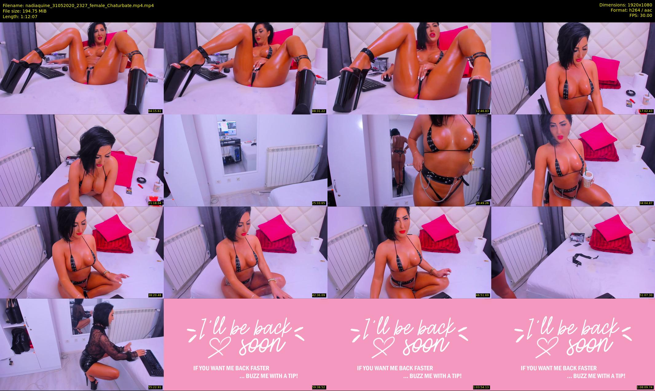 nadiaquine — 73 minute Chaturbate female cam show recording, 1080p, May 31, 2020