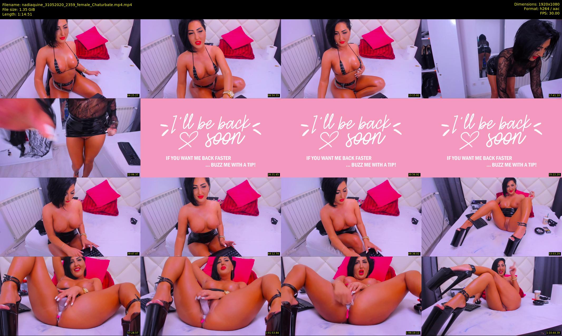 nadiaquine — 75 minute Chaturbate female cam show recording, 1080p, May 31, 2020