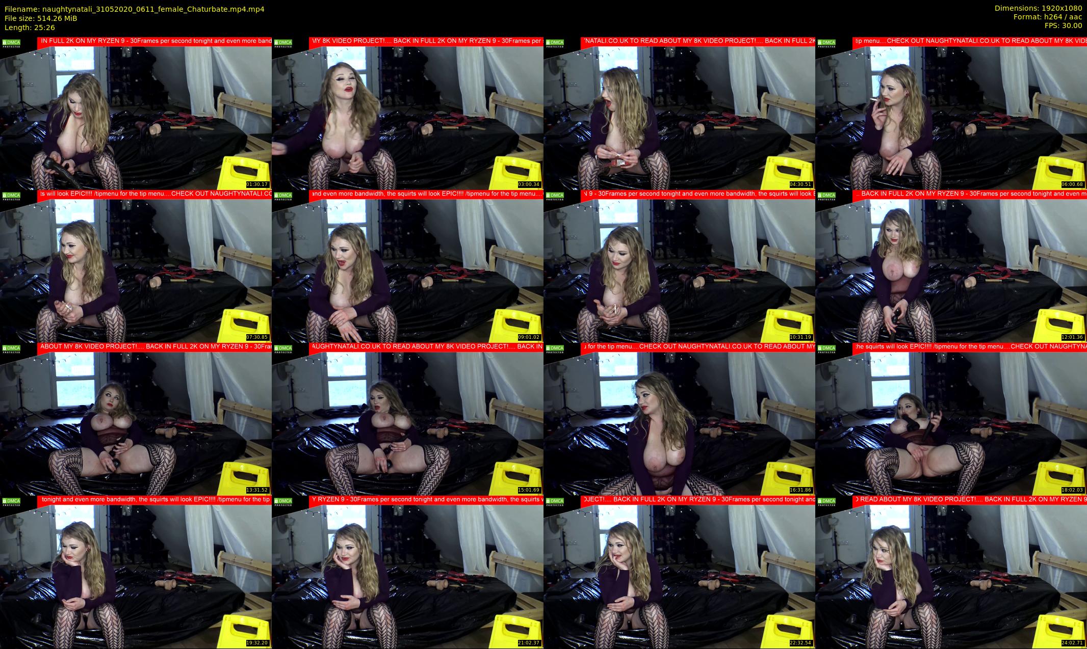 naughtynatali — 26 minute Chaturbate female cam show recording, 1080p, May 31, 2020