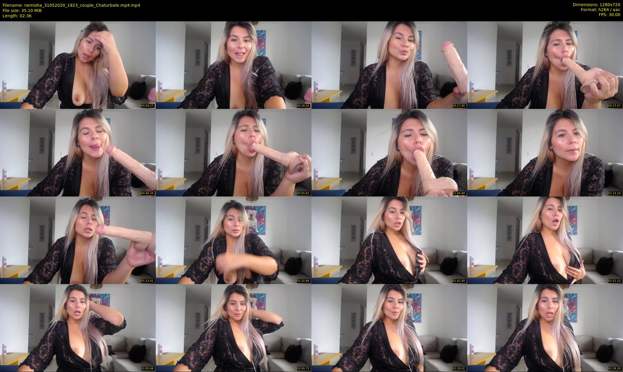 nemisha — 3 minute Chaturbate female cam show recording, 720p, May 31, 2020