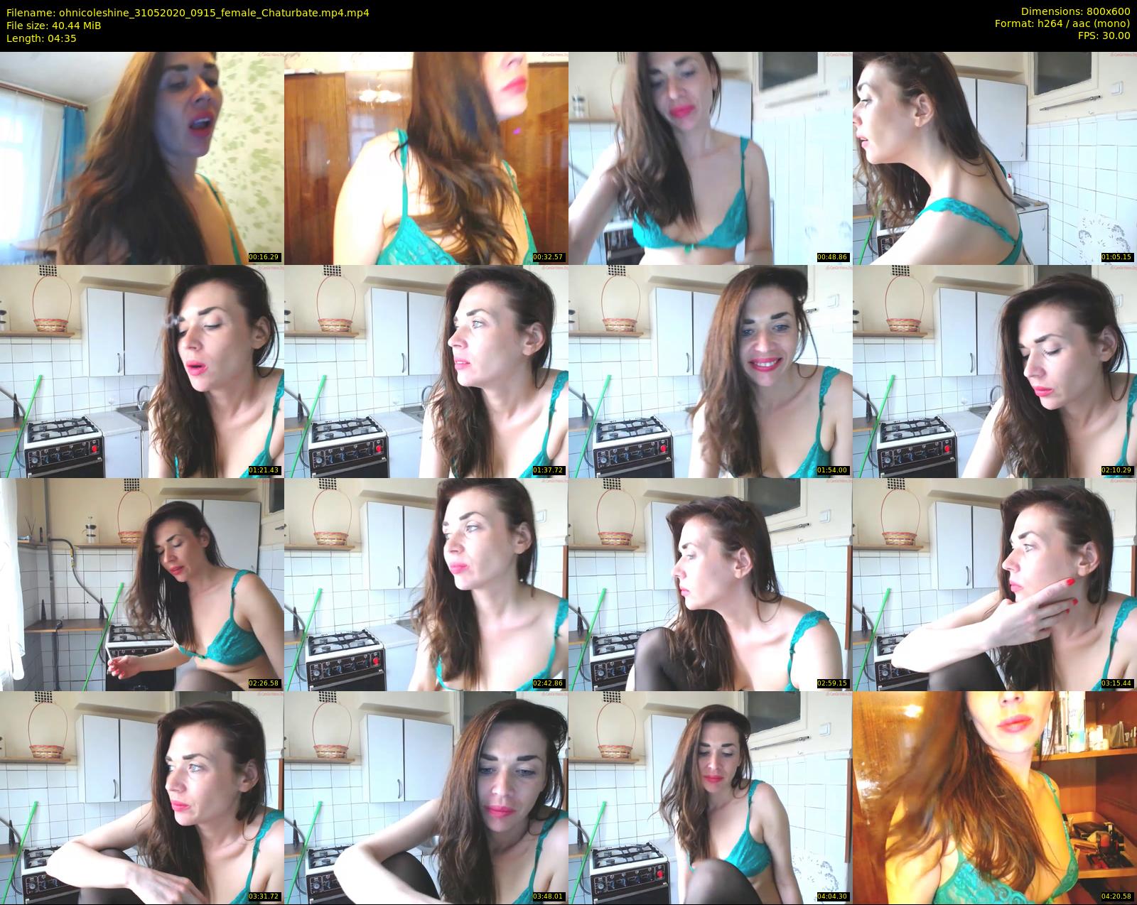 ohnicoleshine — 5 minute Chaturbate female cam show recording, 480p, May 31, 2020