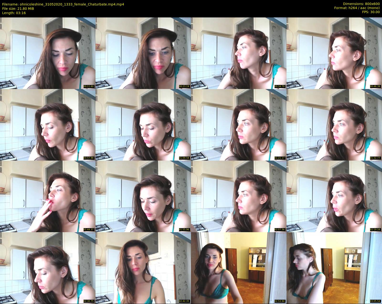ohnicoleshine — 4 minute Chaturbate female cam show recording, 480p, May 31, 2020