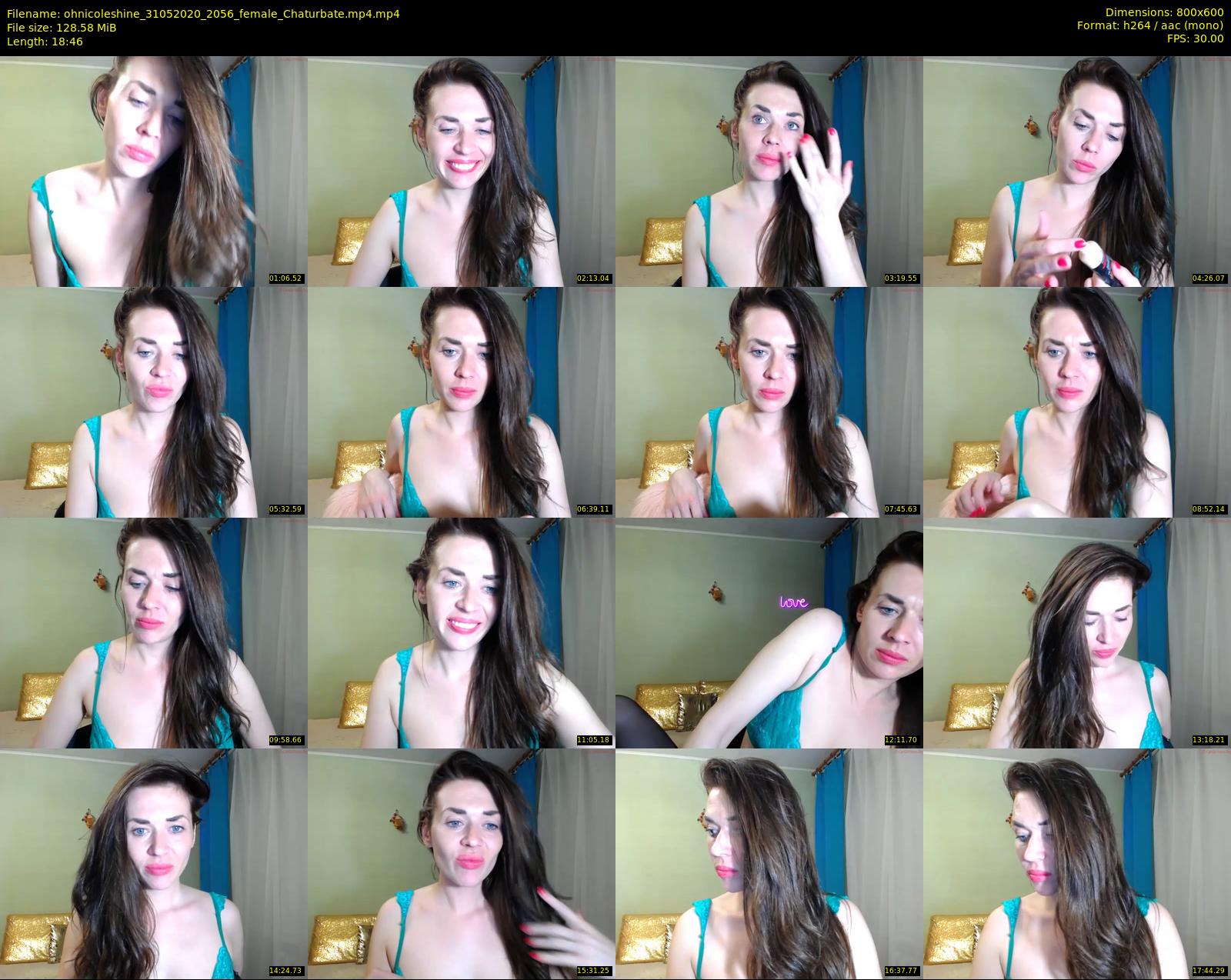 ohnicoleshine — 19 minute Chaturbate female cam show recording, 480p, May 31, 2020