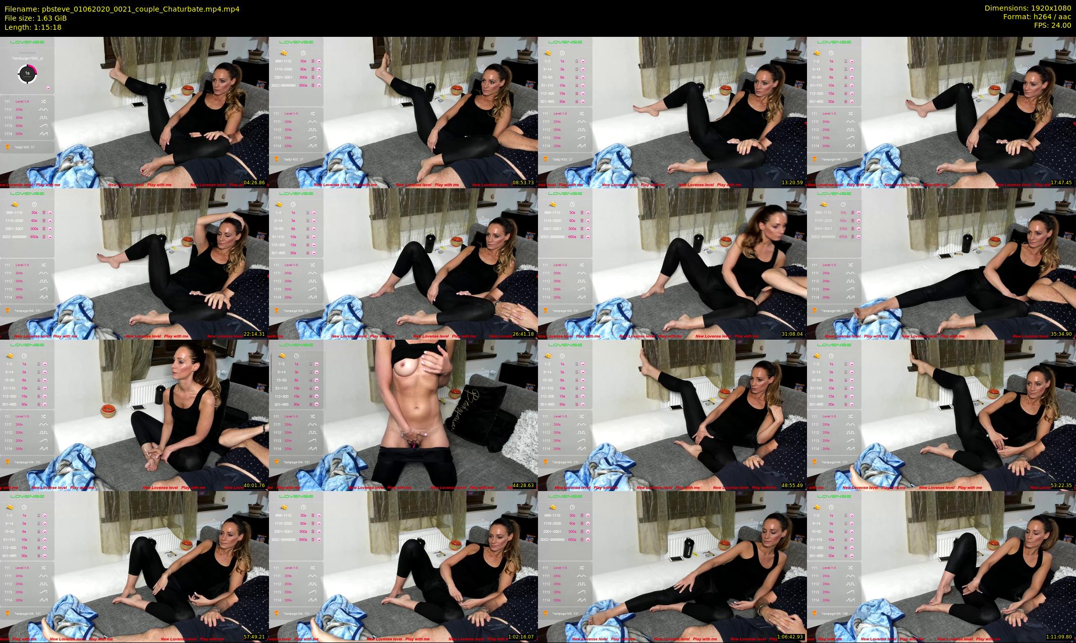pbsteve — 76 minute Chaturbate couple cam show recording, 1080p, Jun 1, 2020