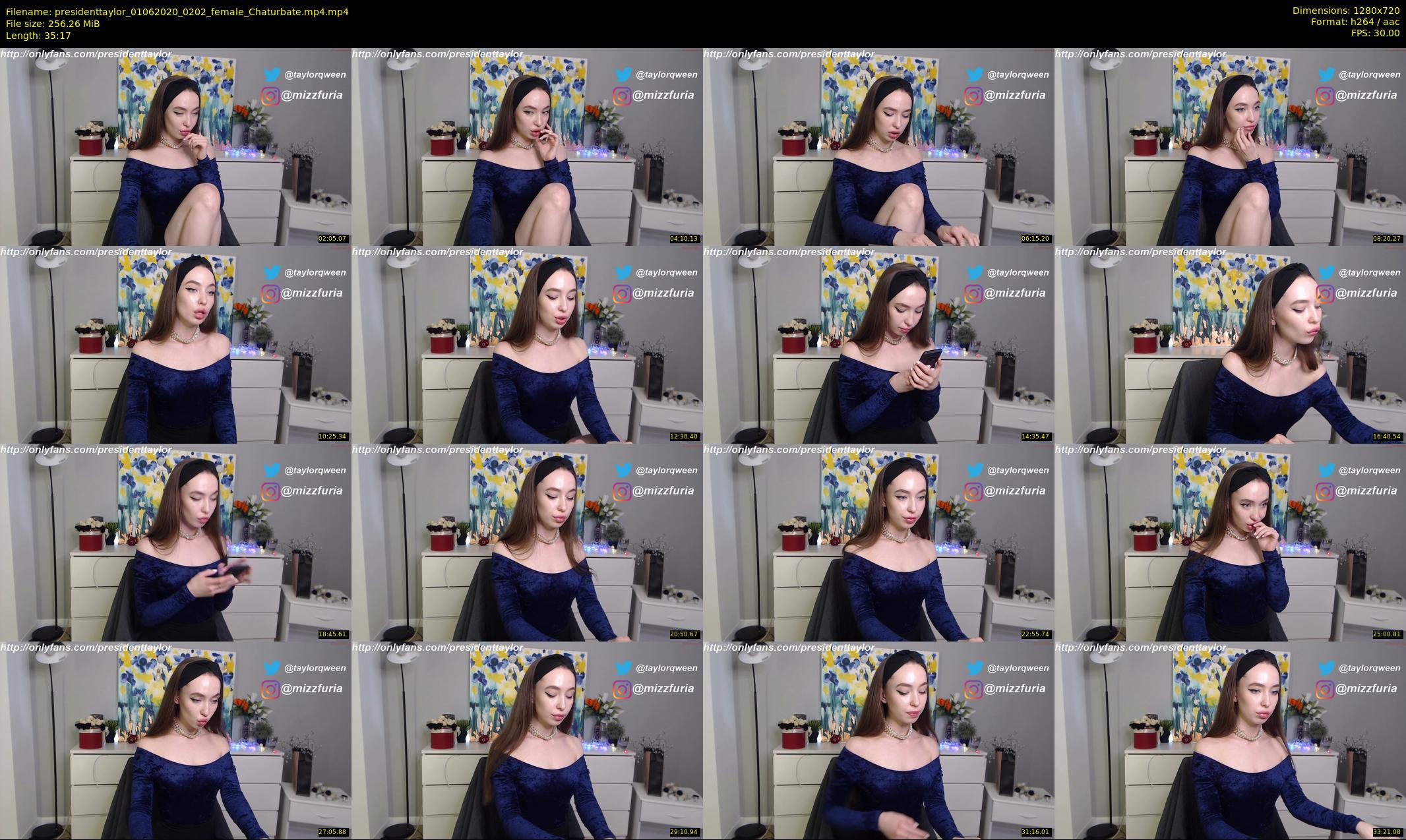 presidenttaylor — 36 minute Chaturbate female cam show recording, 720p, Jun 1, 2020