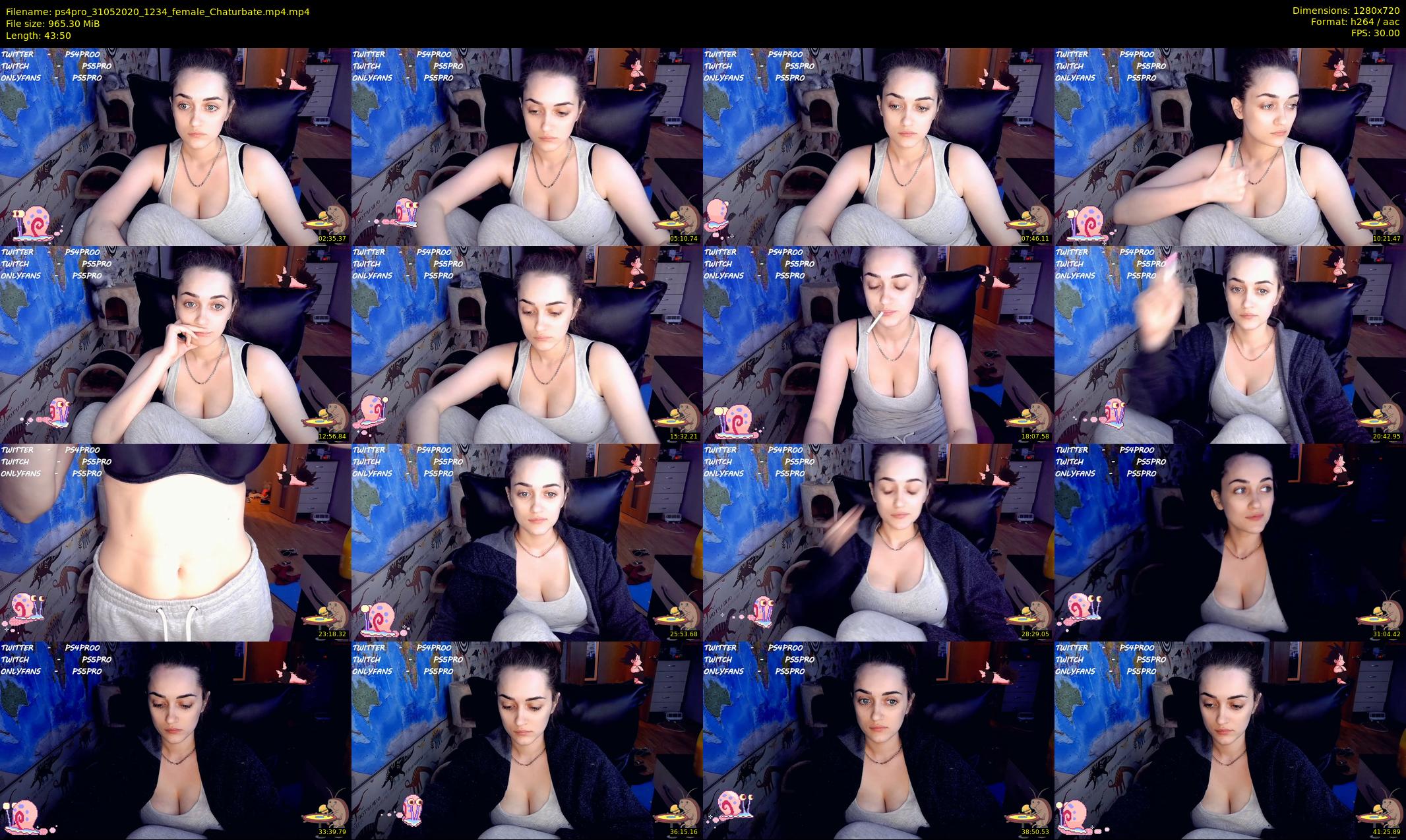ps4pro — 44 minute Chaturbate female cam show recording, 720p, May 31, 2020