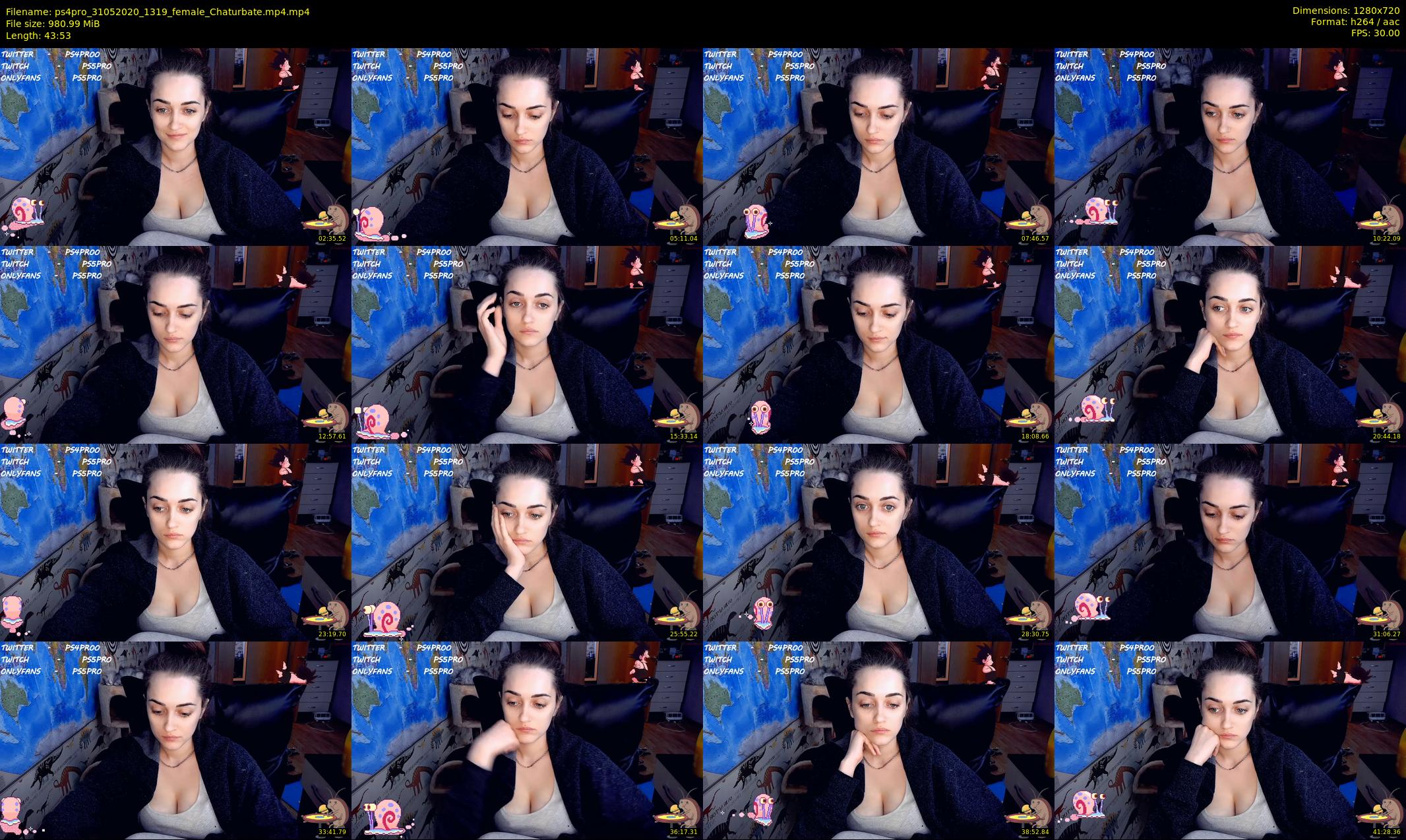 ps4pro — 44 minute Chaturbate female cam show recording, 720p, May 31, 2020