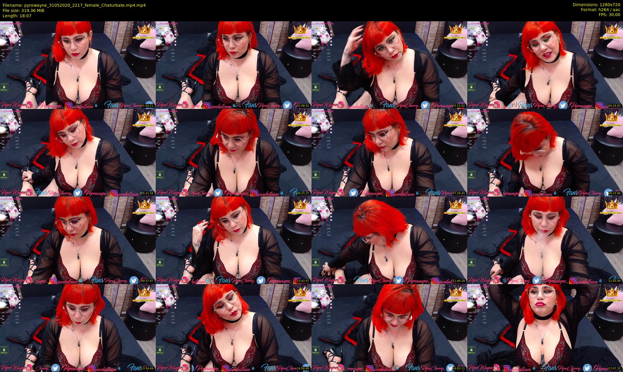 pyrowayne — 19 minute Chaturbate female cam show recording, 720p, May 31, 2020