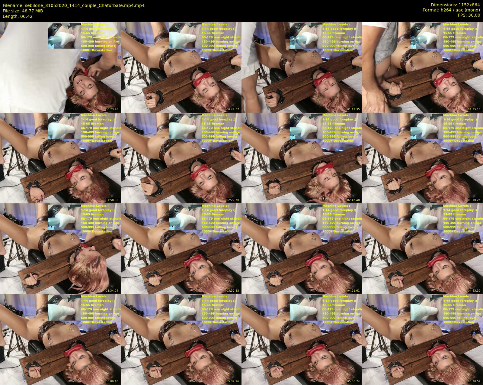 sebilone — 7 minute Chaturbate couple cam show recording, 720p, May 31, 2020