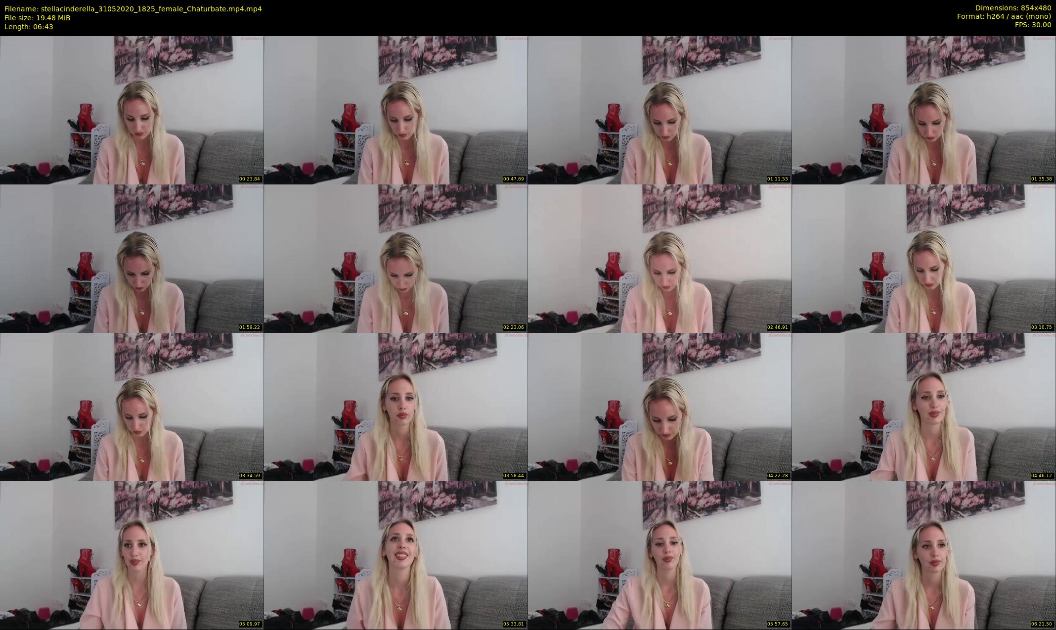 stellacinderella — 7 minute Chaturbate female cam show recording, 480p, May 31, 2020