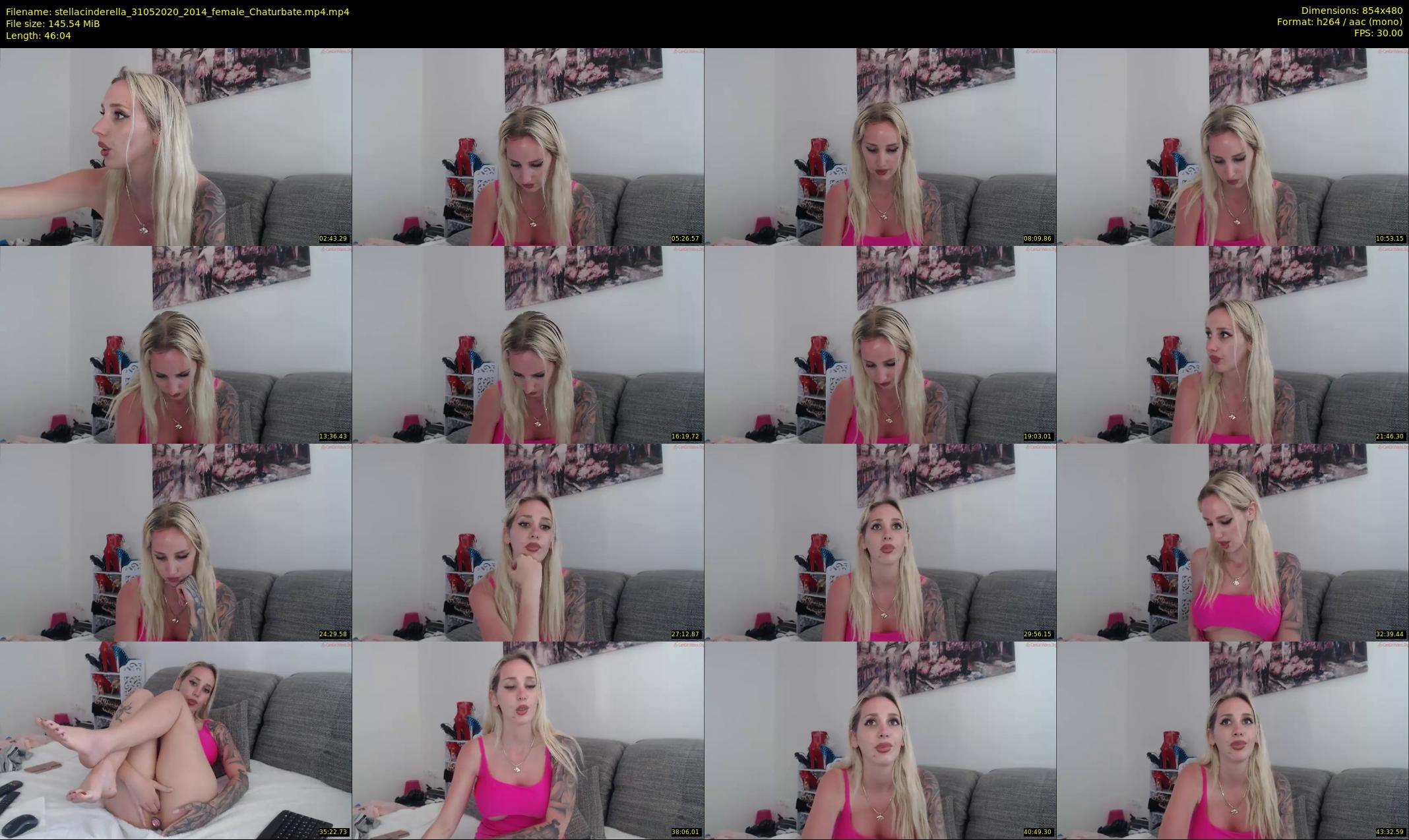 stellacinderella — 47 minute Chaturbate female cam show recording, 480p, May 31, 2020