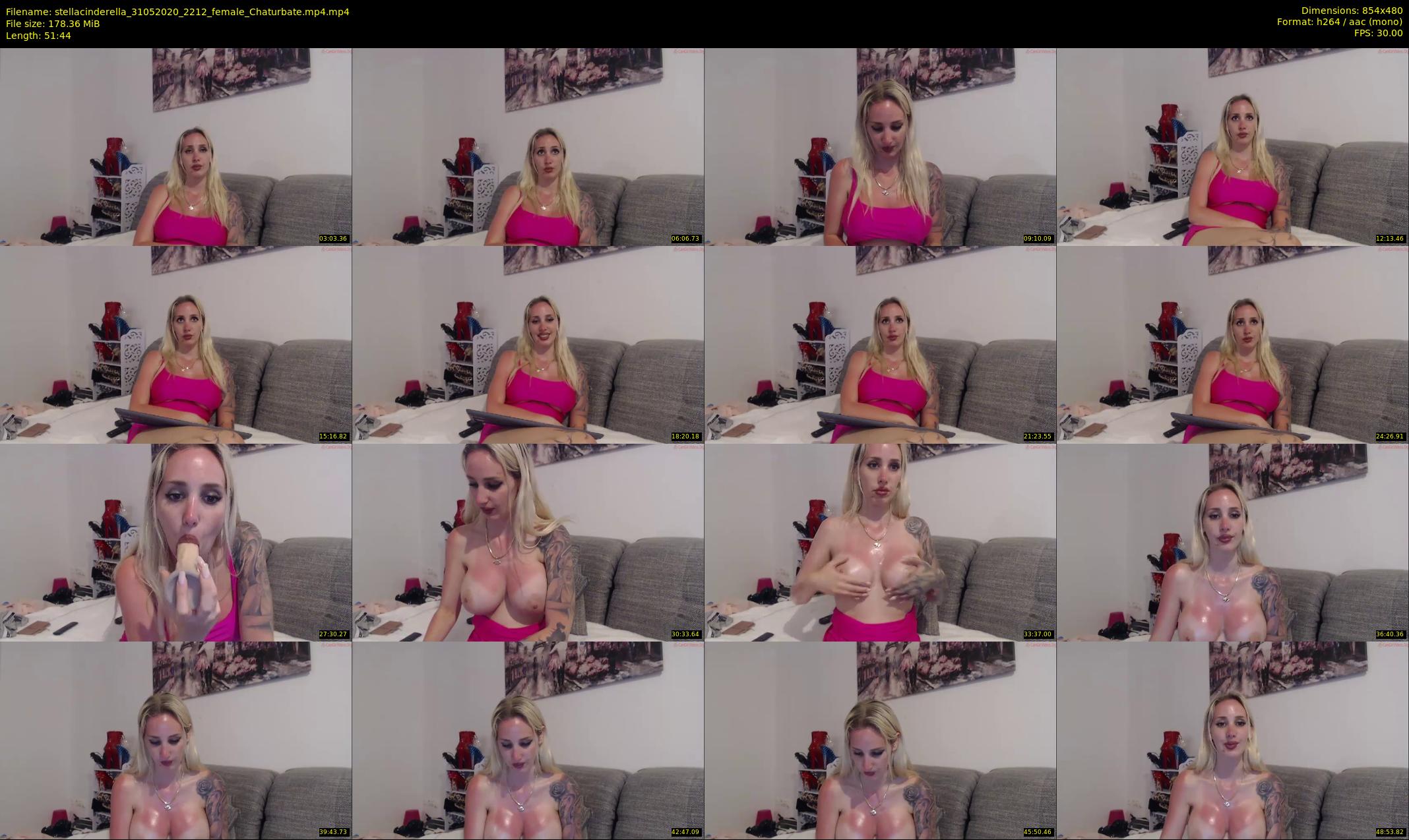 stellacinderella — 52 minute Chaturbate female cam show recording, 480p, May 31, 2020