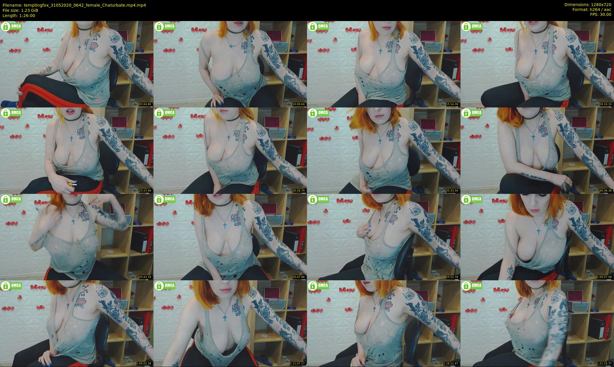temptingfox — 86 minute Chaturbate female cam show recording, 720p, May 31, 2020
