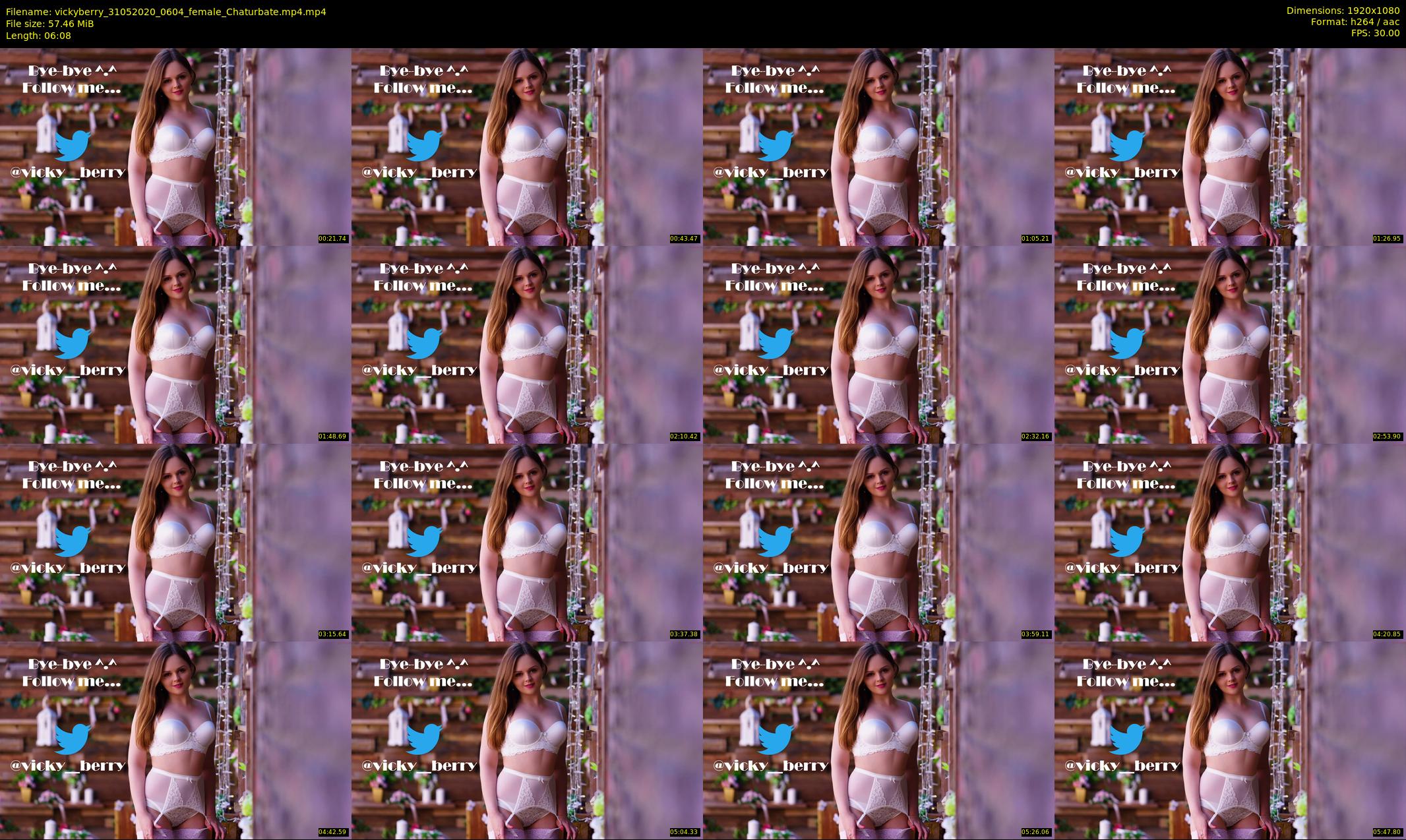 vickyberry — 7 minute Chaturbate female cam show recording, 1080p, May 31, 2020