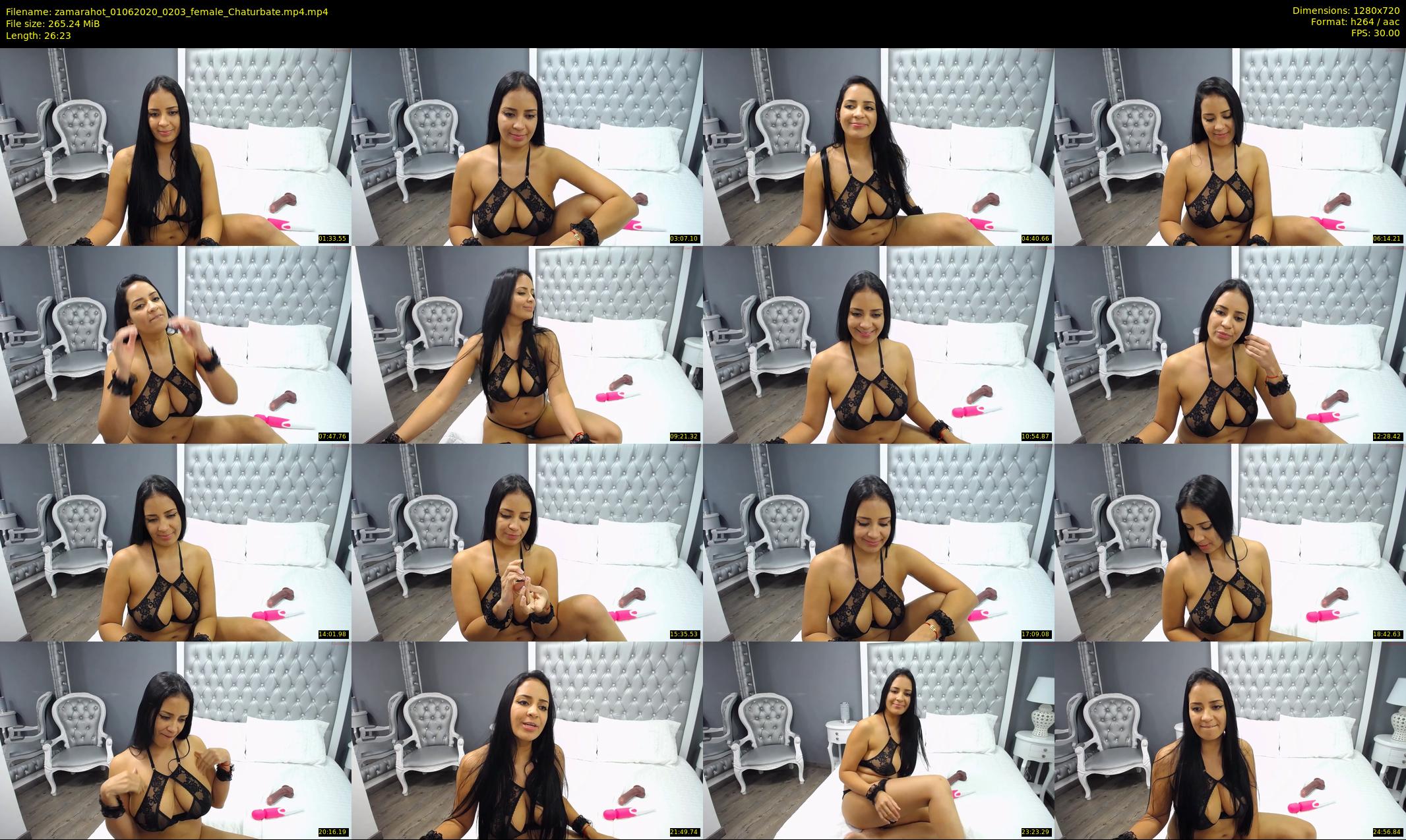 zamarahot — 27 minute Chaturbate female cam show recording, 720p, Jun 1, 2020