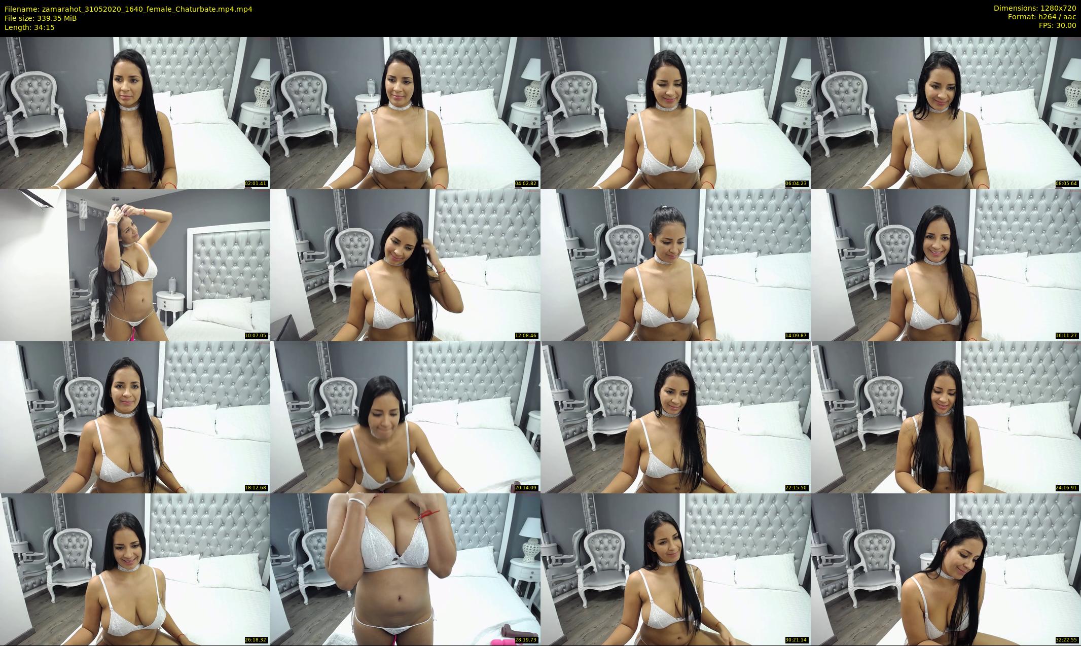 zamarahot — 35 minute Chaturbate female cam show recording, 720p, May 31, 2020