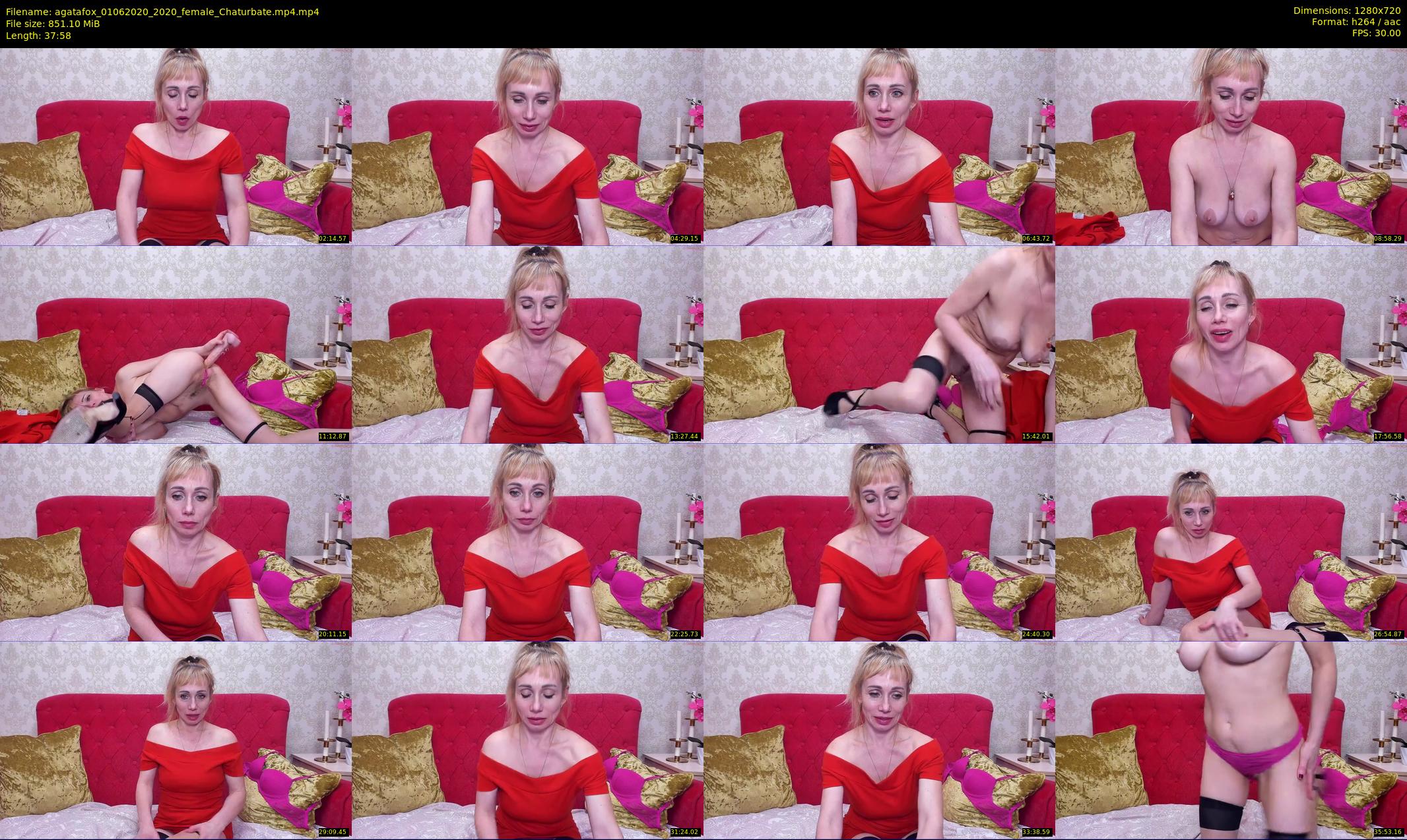 agatafox — 38 minute Chaturbate female cam show recording, 720p, Jun 1, 2020