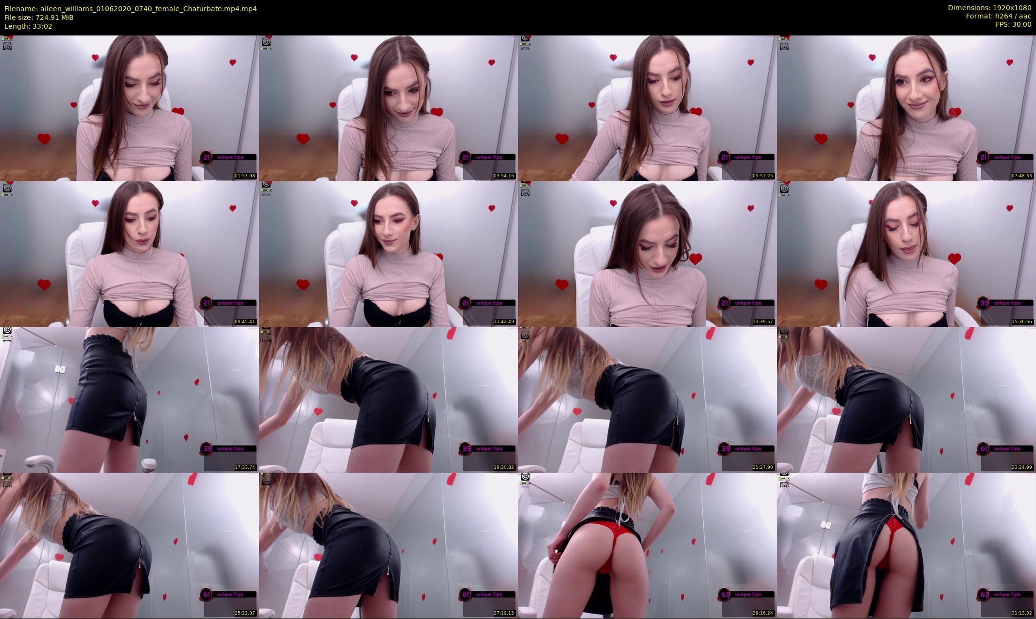 aileen_williams — 34 minute Chaturbate female cam show recording, 1080p, Jun 1, 2020