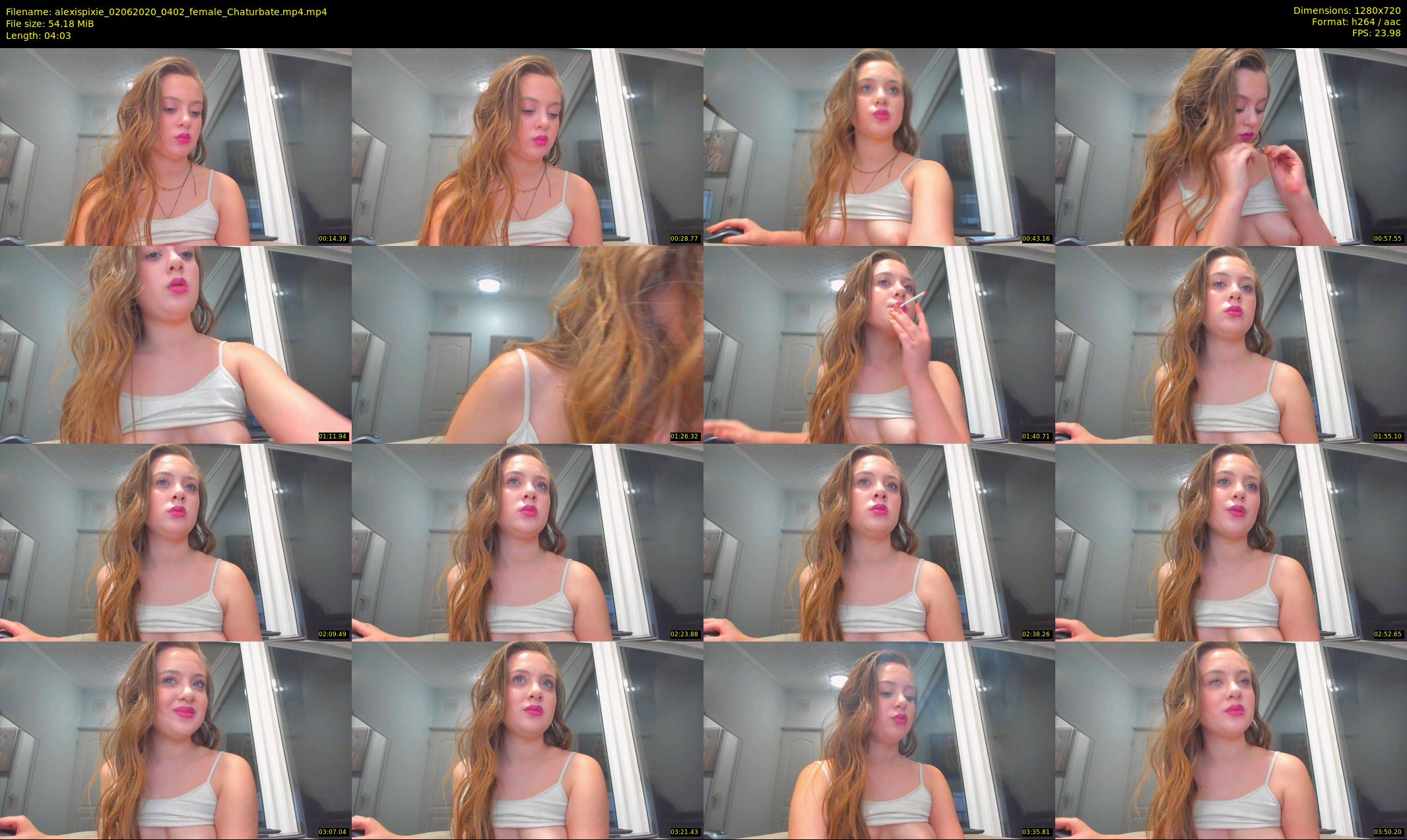 alexispixie — 5 minute Chaturbate female cam show recording, 720p, Jun 2, 2020