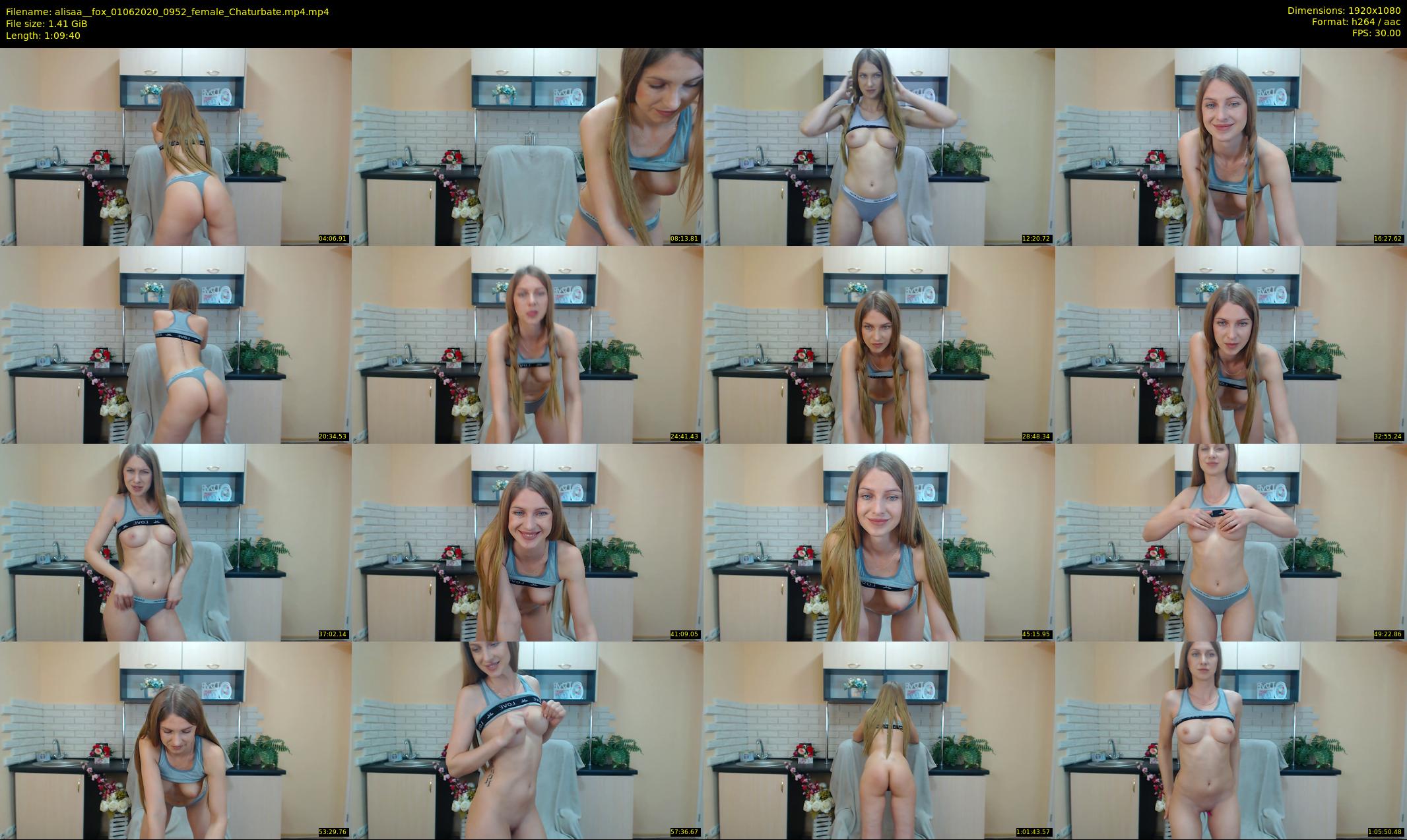 alisaa__fox — 70 minute Chaturbate female cam show recording, 1080p, Jun 1, 2020