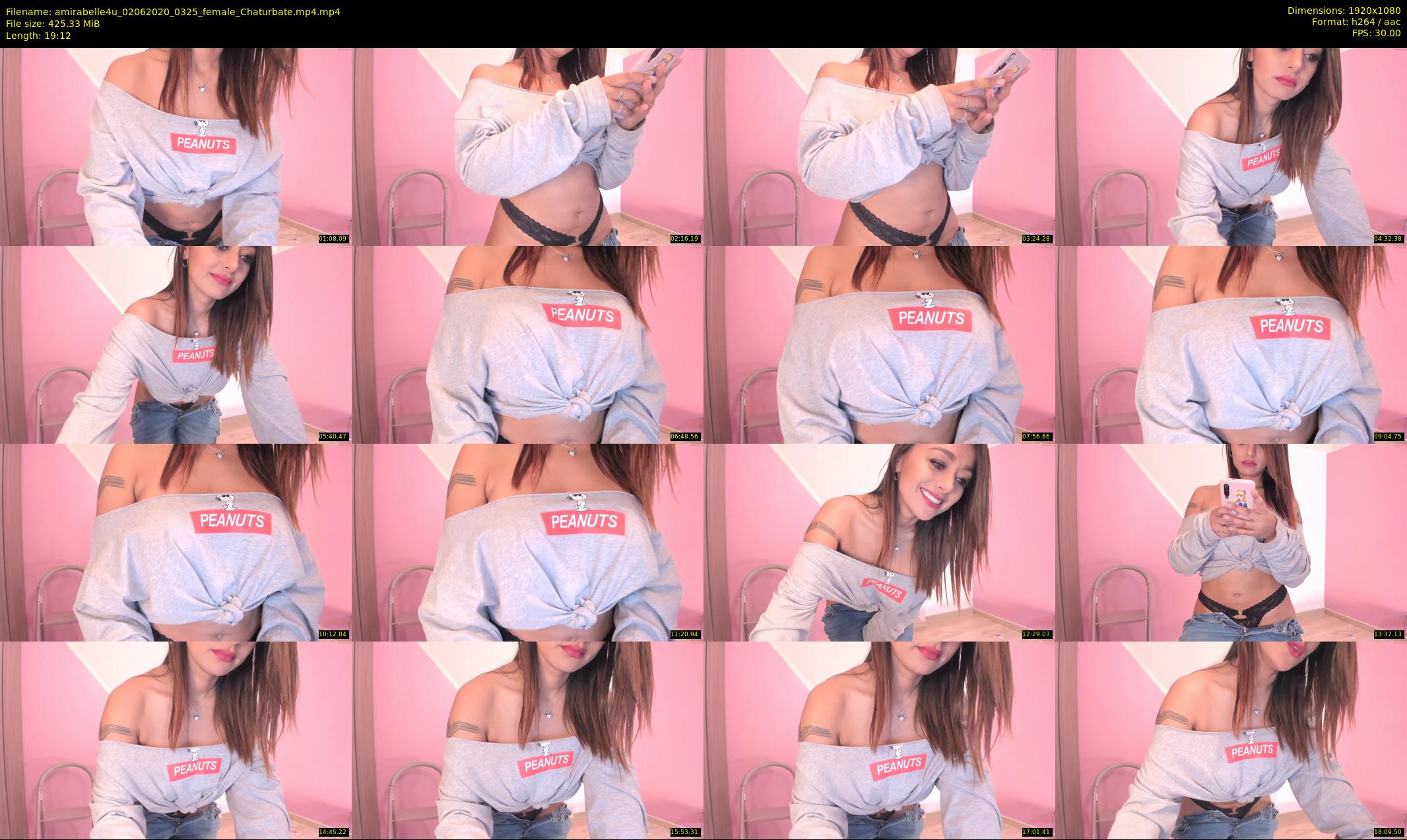 amirabelle4u — 20 minute Chaturbate female cam show recording, 1080p, Jun 2, 2020