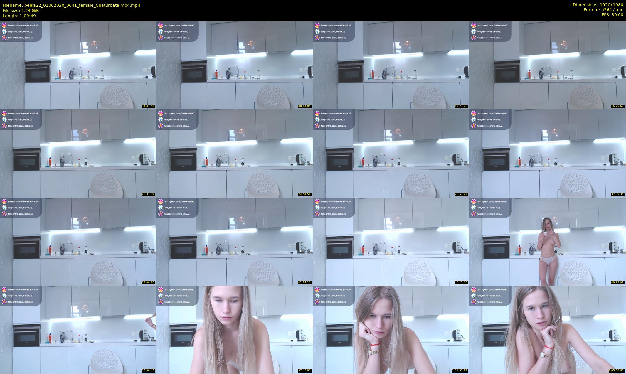 belka22 — 70 minute Chaturbate female cam show recording, 1080p, Jun 1, 2020