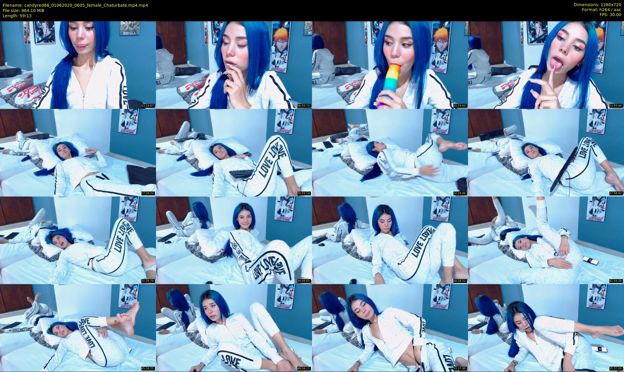 candyred88 — 60 minute Chaturbate female cam show recording, 720p, Jun 1, 2020