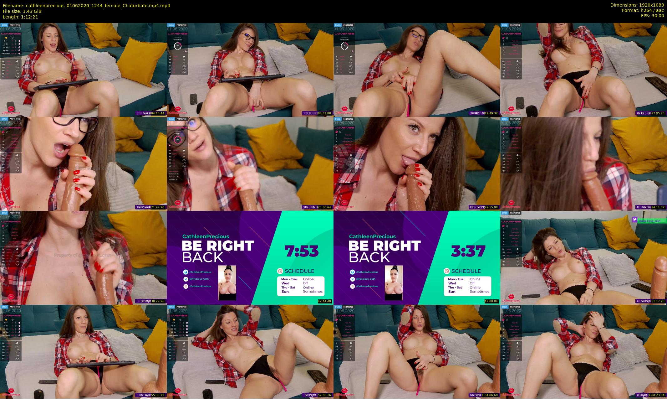cathleenprecious — 73 minute Chaturbate female cam show recording, 1080p, Jun 1, 2020