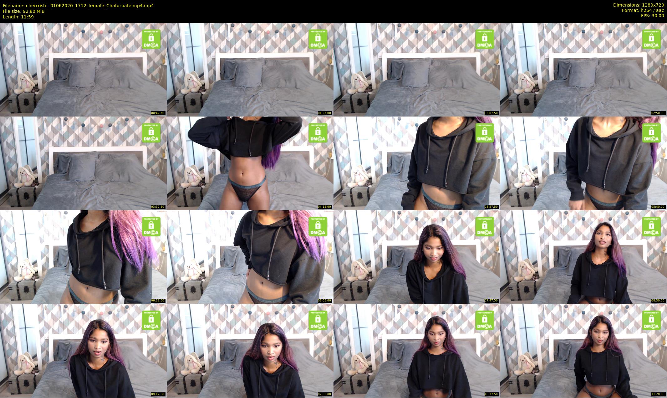 cherrrish_ — 12 minute Chaturbate female cam show recording, 720p, Jun 1, 2020