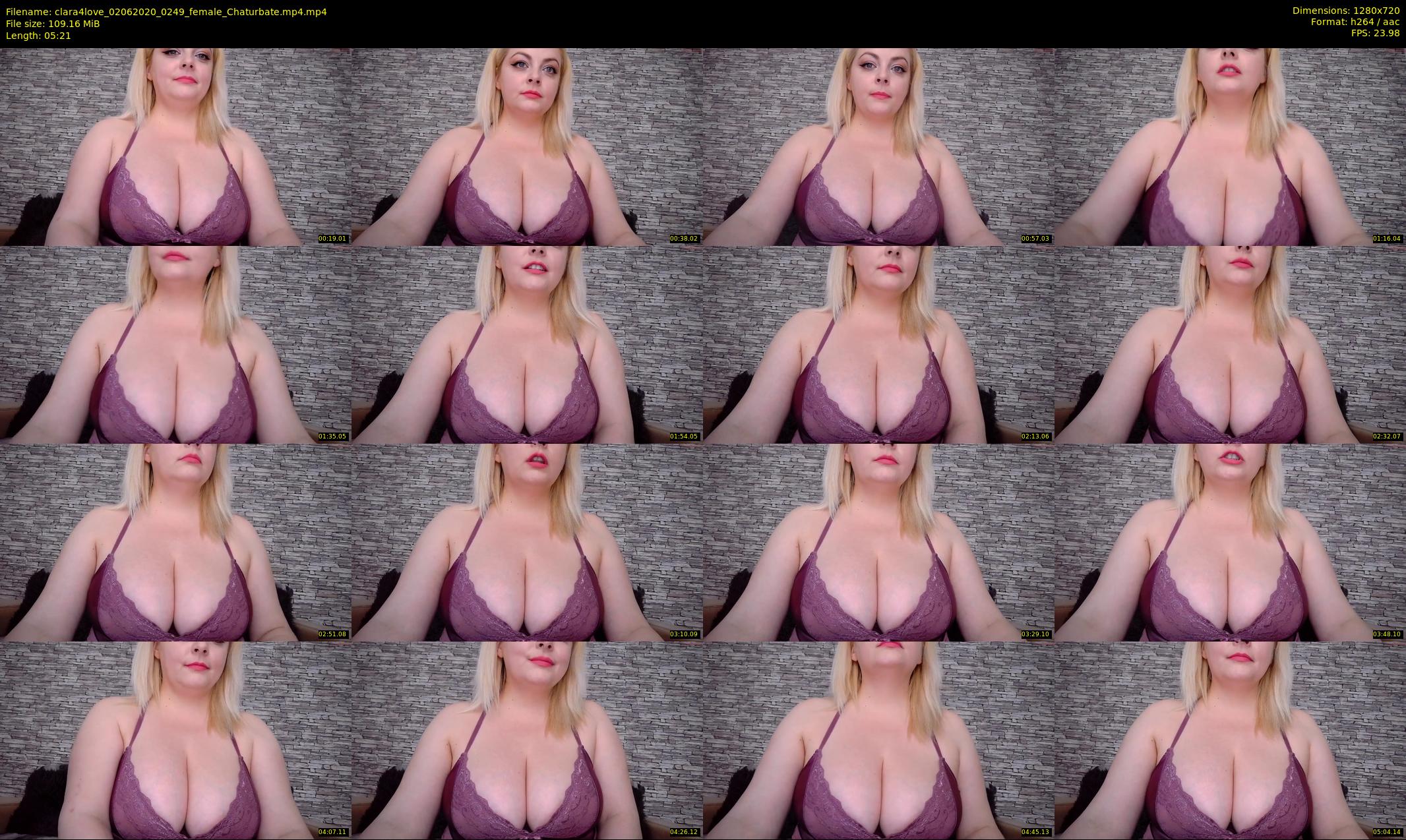 clara4love — 6 minute Chaturbate female cam show recording, 720p, Jun 2, 2020