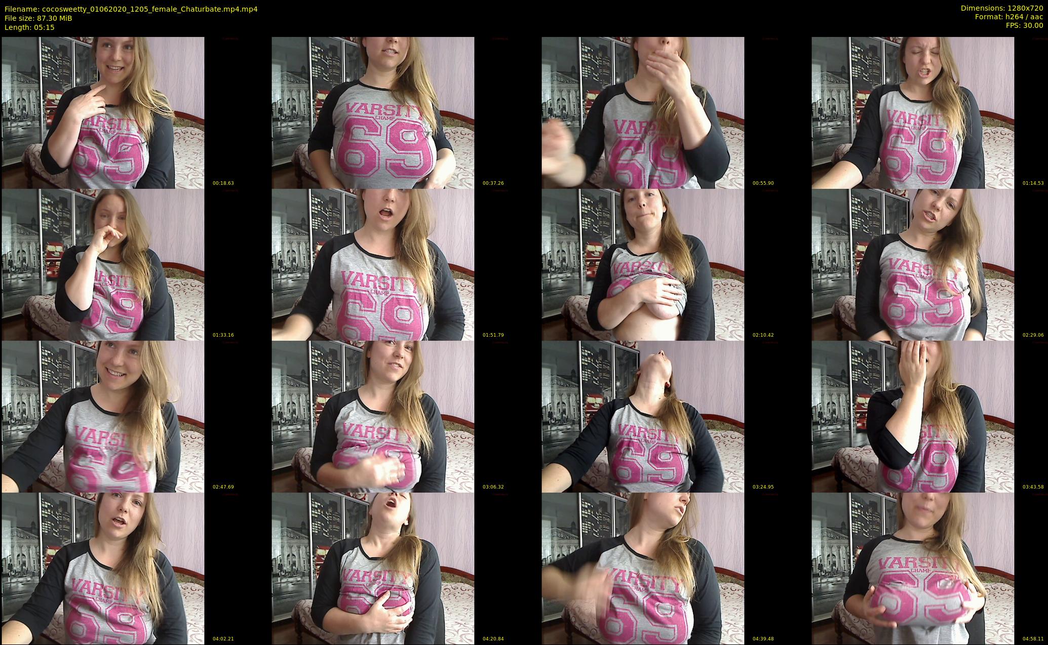 cocosweetty — 6 minute Chaturbate female cam show recording, 720p, Jun 1, 2020