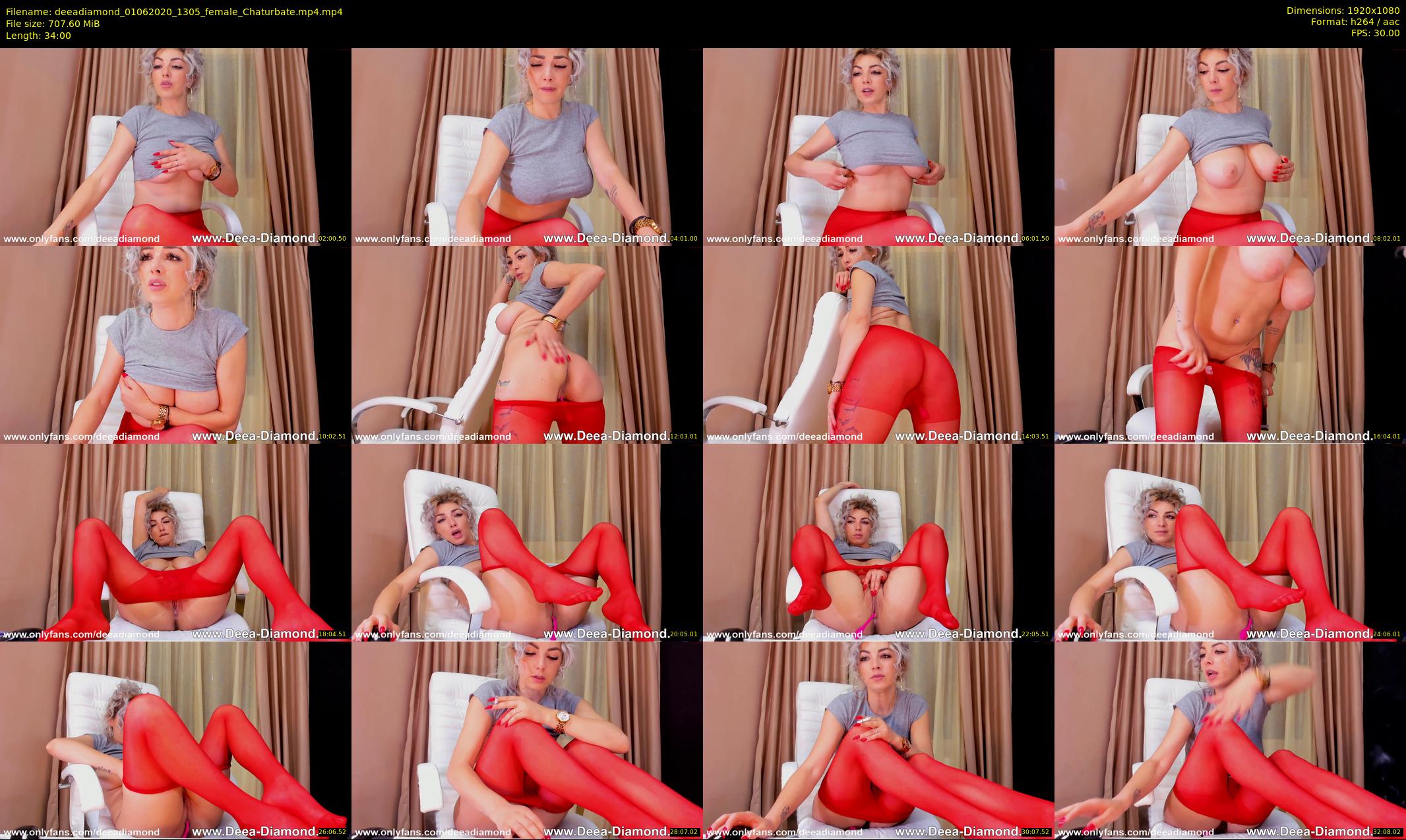 deeadiamond — 34 minute Chaturbate female cam show recording, 1080p, Jun 1, 2020