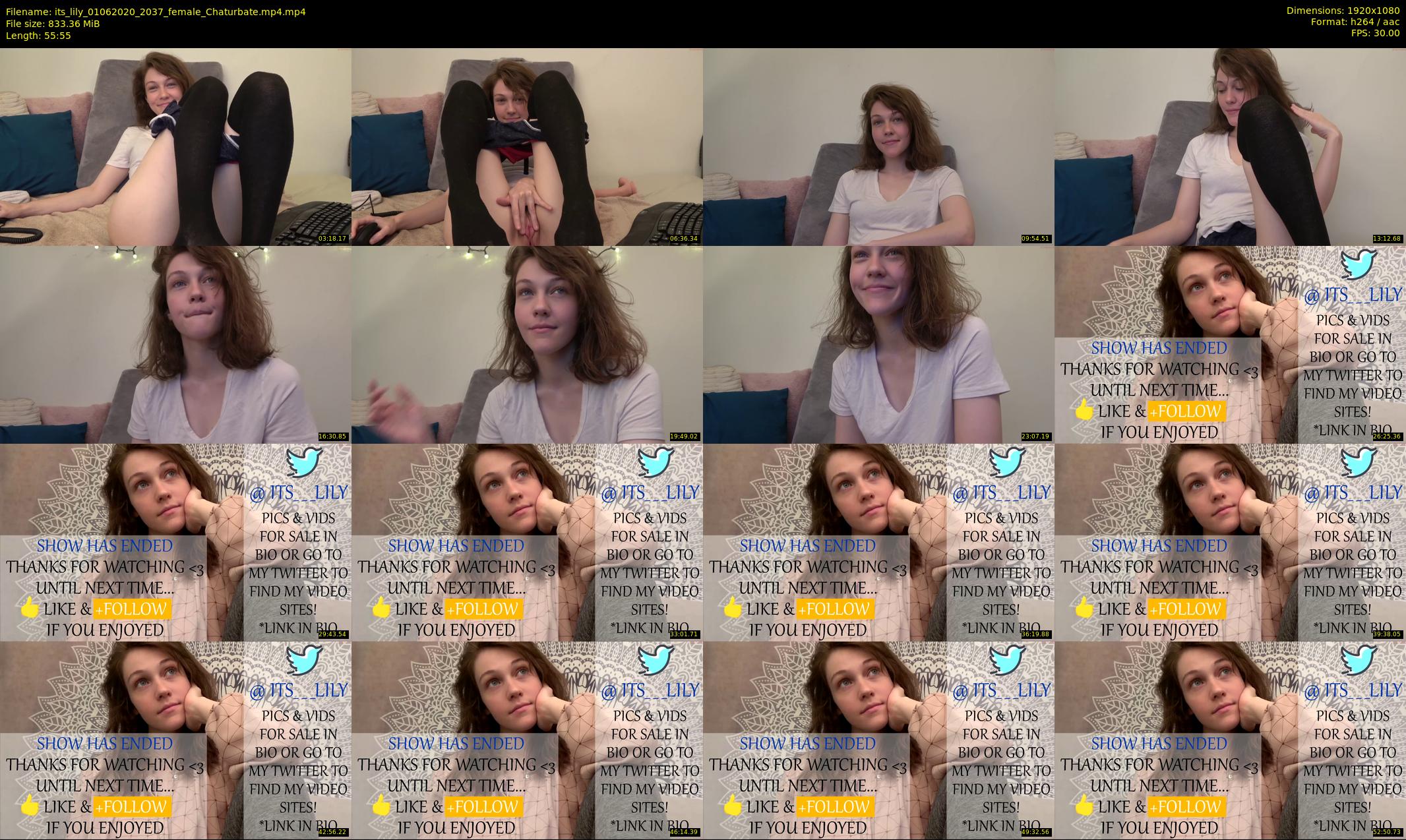 its_lily — 56 minute Chaturbate female cam show recording, 1080p, Jun 1, 2020