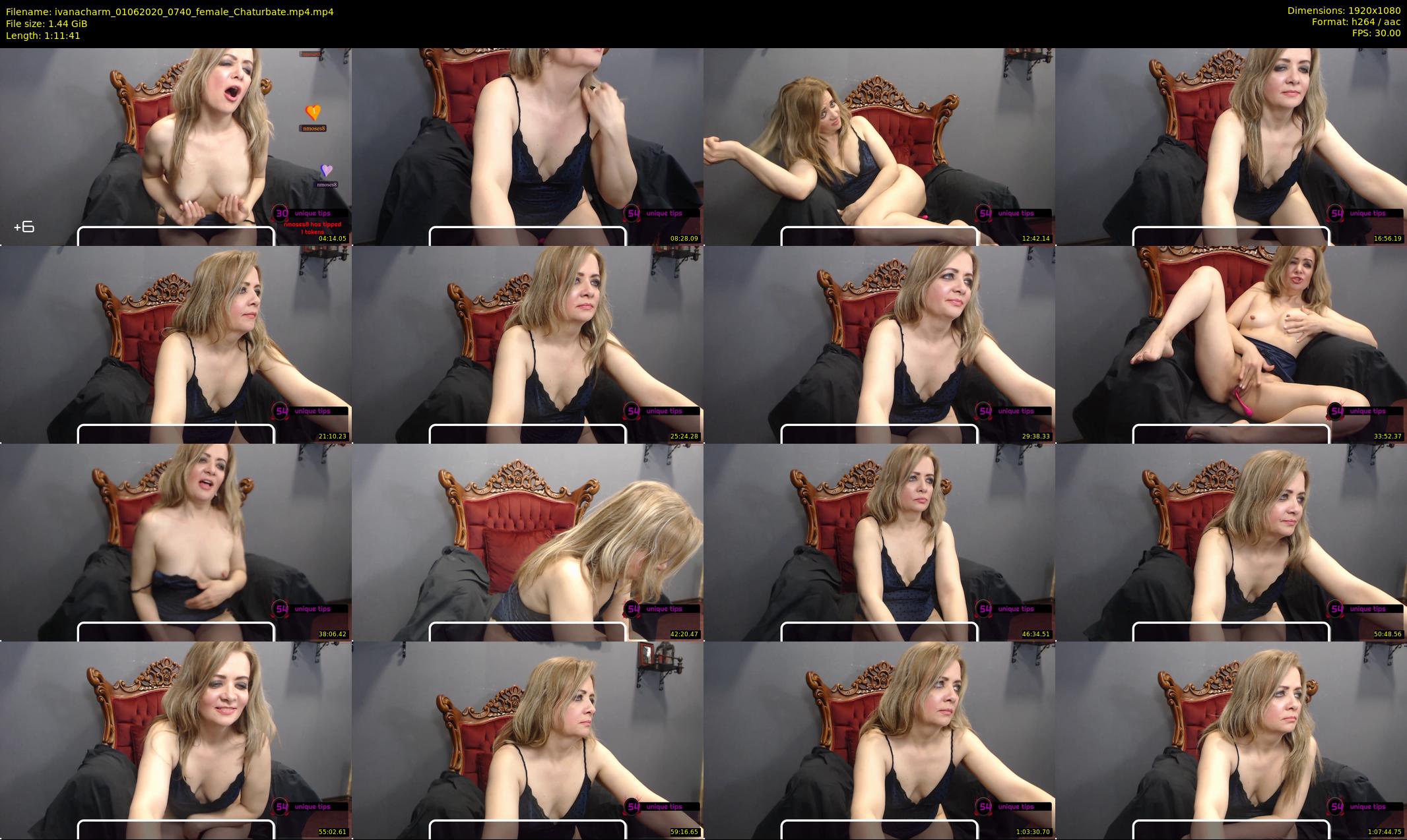 ivanacharm — 72 minute Chaturbate female cam show recording, 1080p, Jun 1, 2020