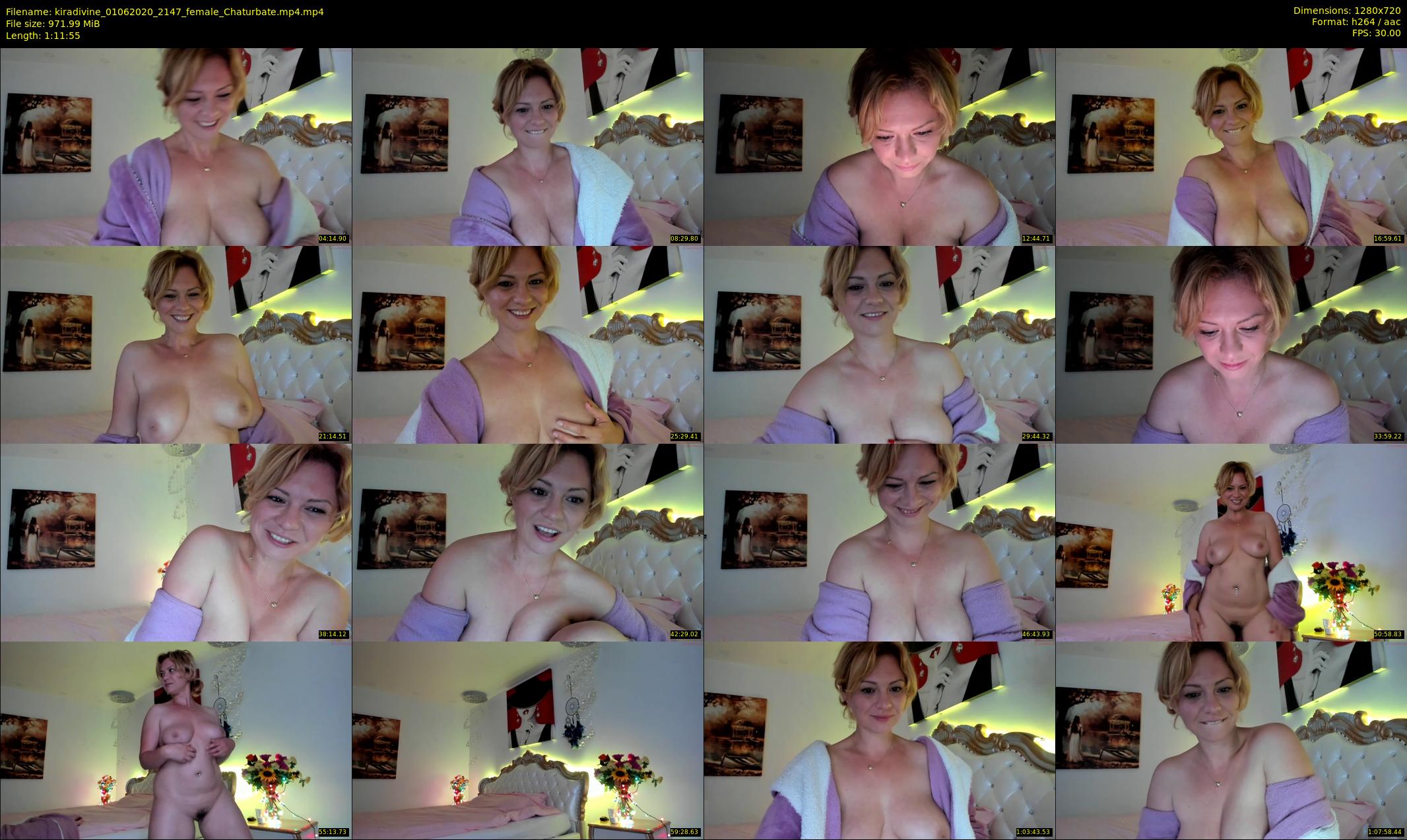 kiradivine — 72 minute Chaturbate female cam show recording, 720p, Jun 1, 2020