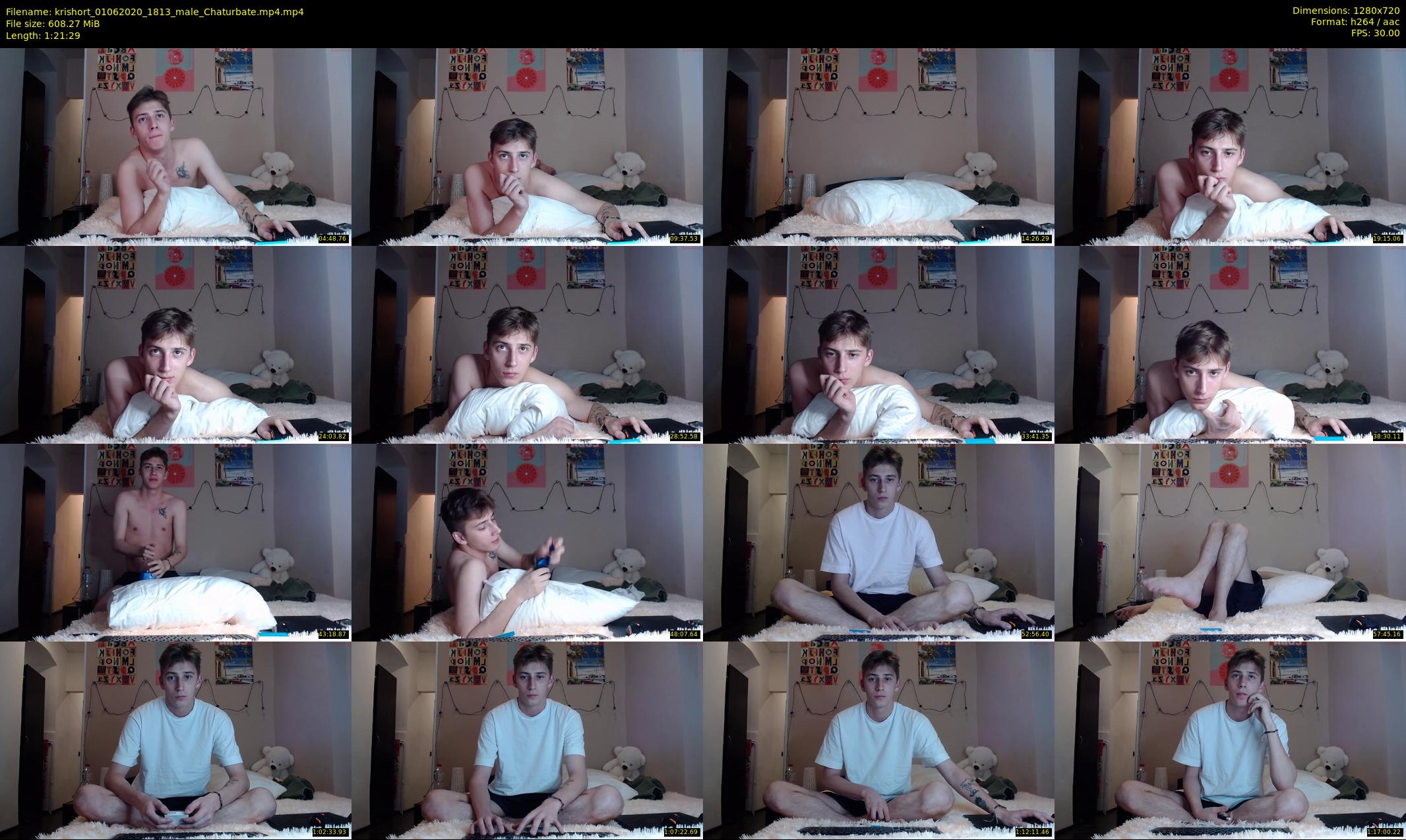 krishort — 82 minute Chaturbate male cam show recording, 720p, Jun 1, 2020