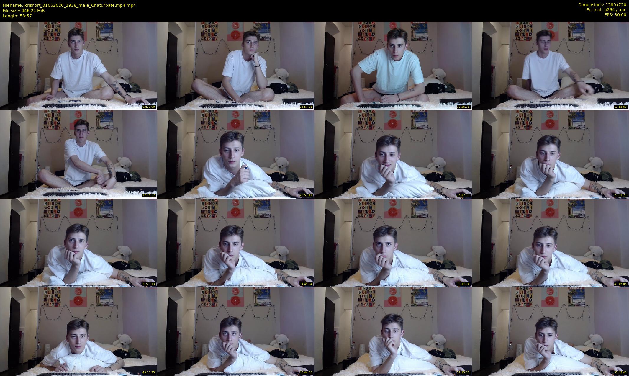 krishort — 59 minute Chaturbate male cam show recording, 720p, Jun 1, 2020