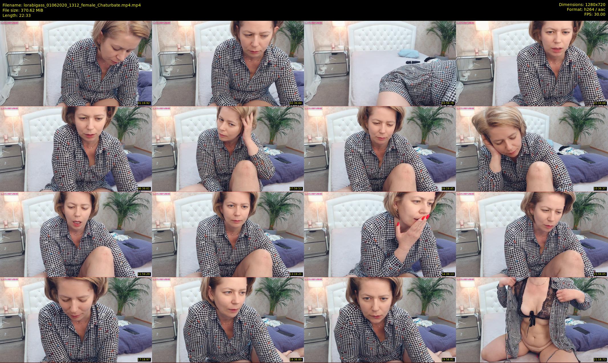 lorabigass — 23 minute Chaturbate female cam show recording, 720p, Jun 1, 2020