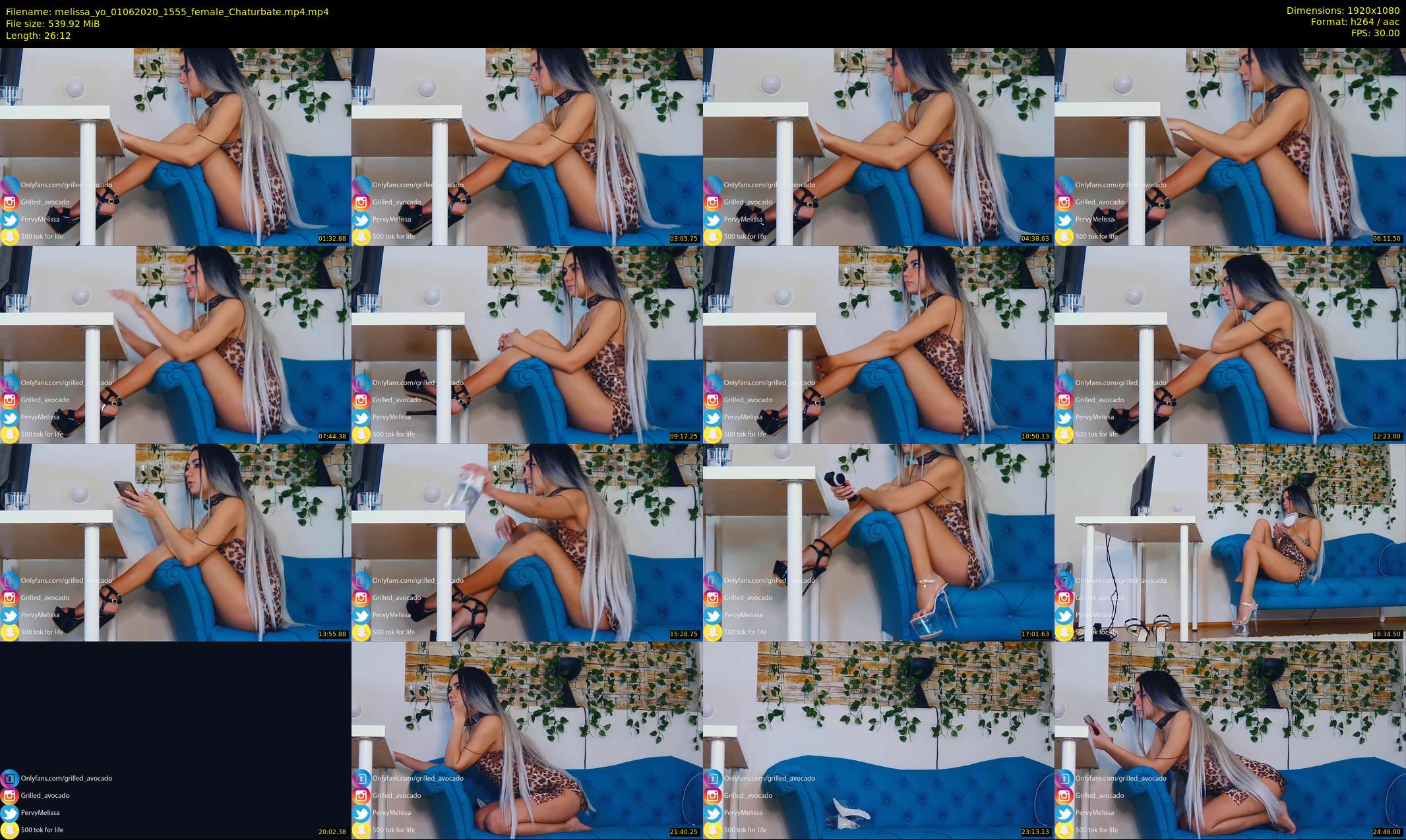 melissa_yo — 27 minute Chaturbate female cam show recording, 1080p, Jun 1, 2020